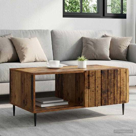 vidaXL Τραπεζάκι σαλονιού Παλαιωμένο ξύλο 90 x 50 x 40 cm