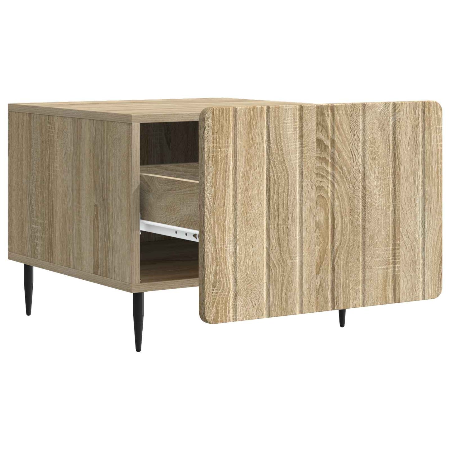 vidaXL Τραπεζάκι σαλονιού με συρτάρι Sonoma Δρυς 49 x 50 x 42 εκ.