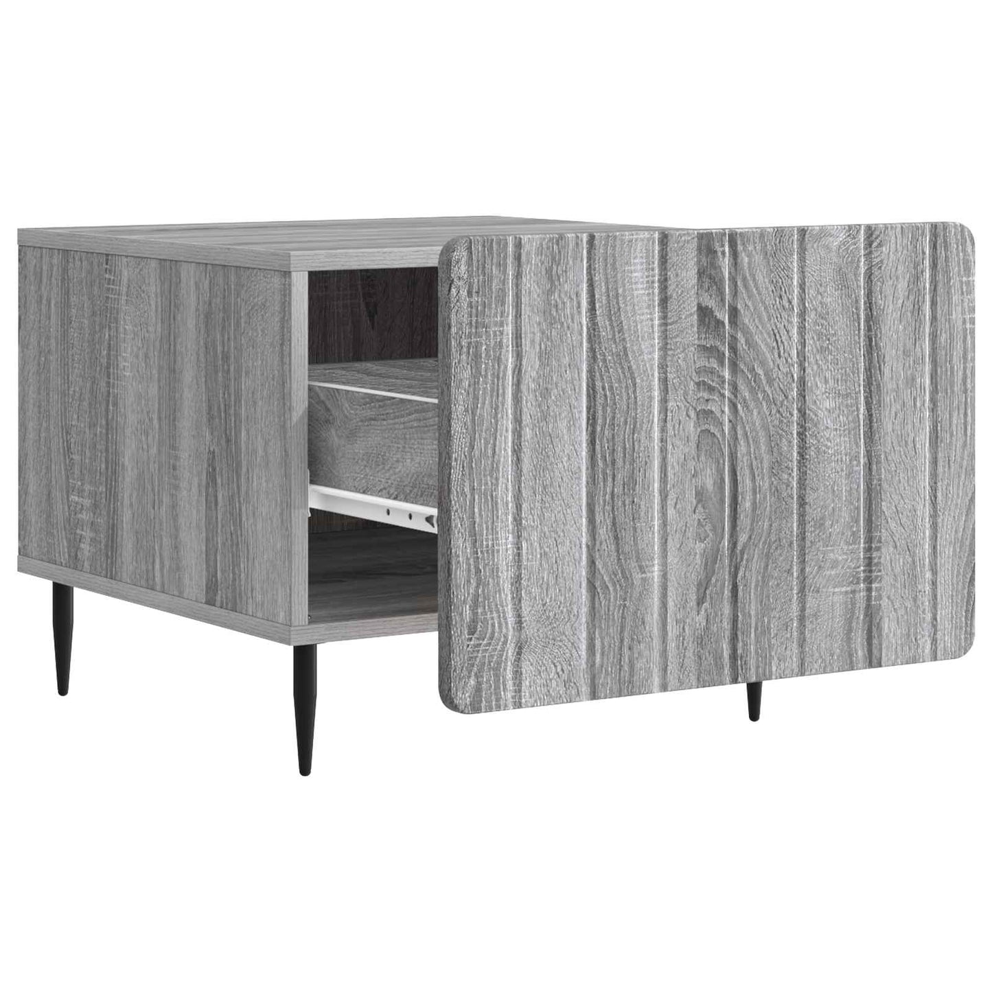 vidaXL Τραπεζάκι σαλονιού με συρτάρι Γκρι Sonoma 49 x 50 x 42 εκ.
