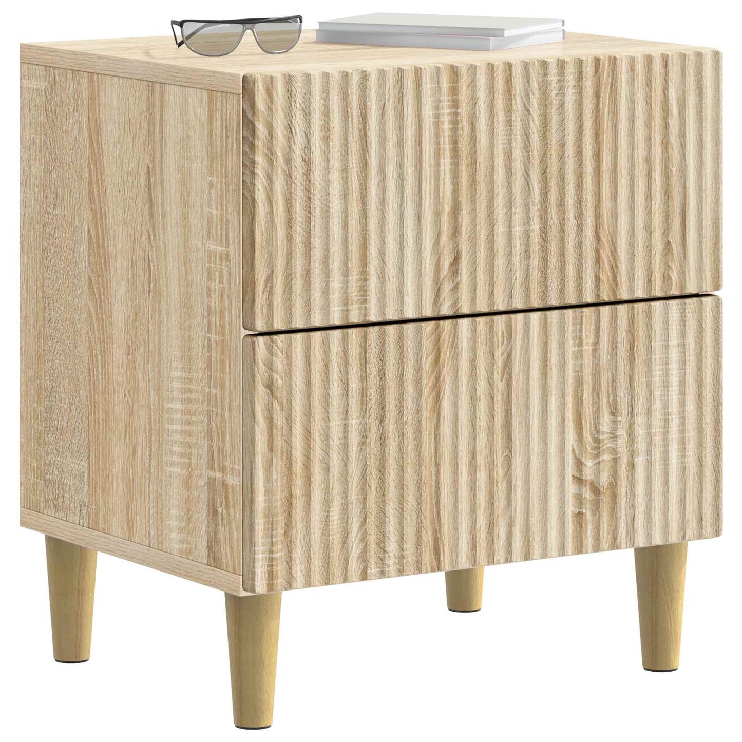 vidaXL Κομοδίνο 2 τμχ. Sonoma Δρυς 43 x 34,5 x 48 εκ