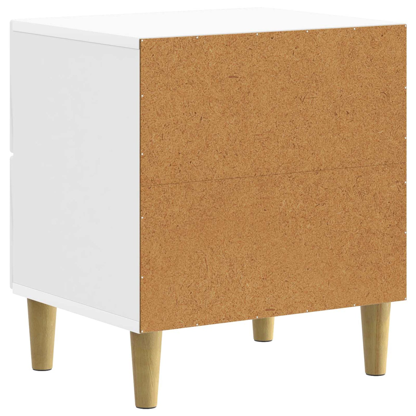 vidaXL Κομοδίνο 2 τμχ. Γυαλιστερό Λευκό 43 x 34,5 x 48 εκ