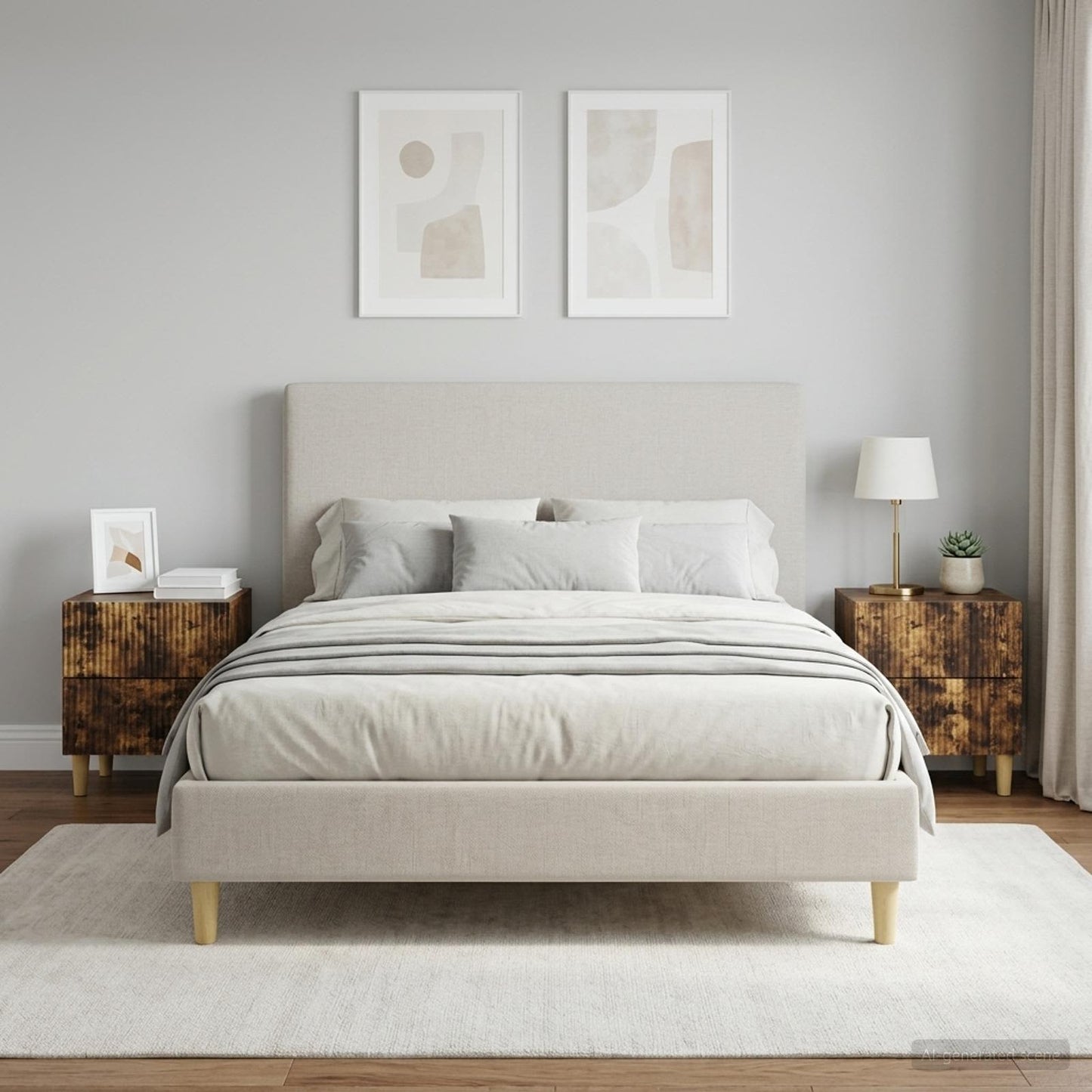 vidaXL Κομοδίνο 2 τεμ. Καπνισμένο Ξύλο Δρυός 43 x 34,5 x 48 εκ