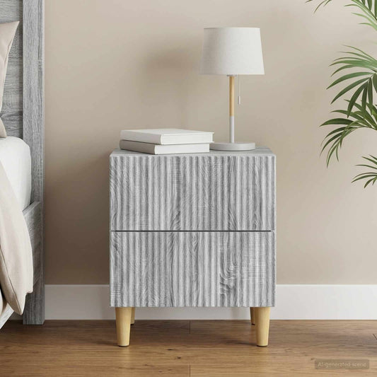 vidaXL Κομοδίνο Γκρι Sonoma 43 x 34,5 x 48 εκ Επεξεργασμένο Ξύλο