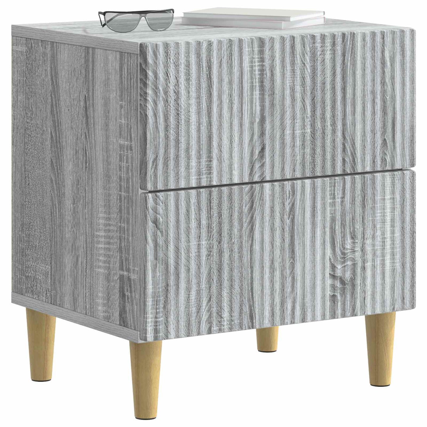 vidaXL Κομοδίνο Γκρι Sonoma 43 x 34,5 x 48 εκ Επεξεργασμένο Ξύλο