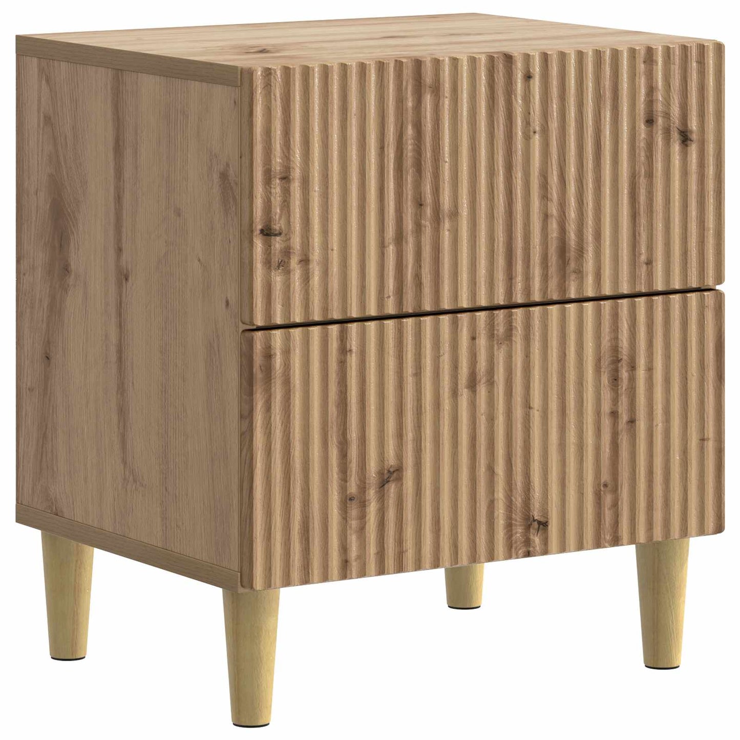vidaXL Κομοδίνο Artisan Δρυς 43 x 34,5 x 48 εκ Επεξεργασμένο Ξύλο