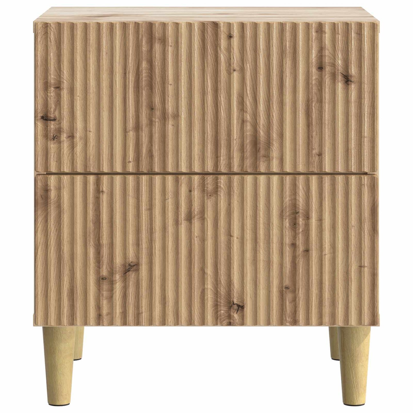 vidaXL Κομοδίνο 2 τεμ. Artisan Δρυς 43 x 34,5 x 48 εκ