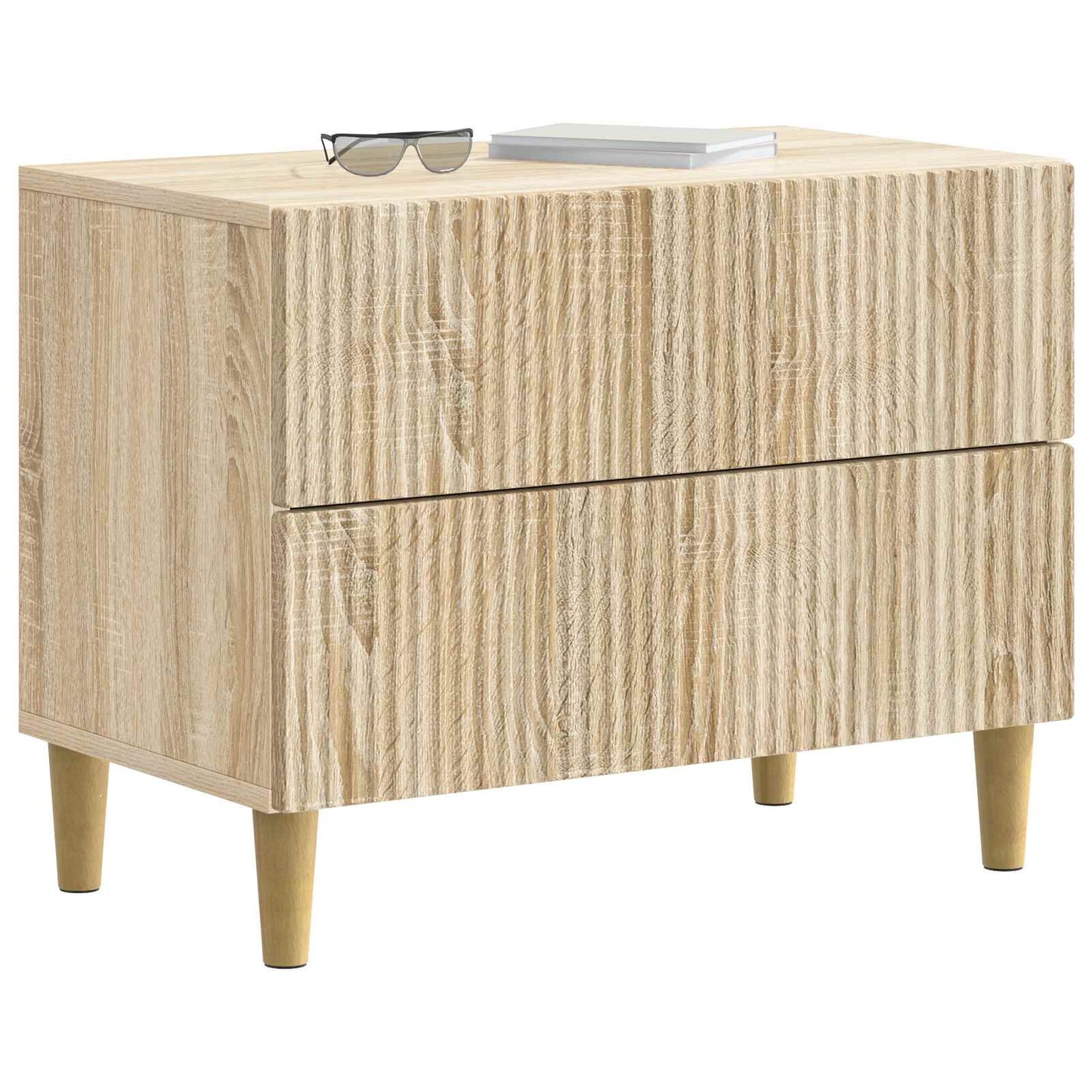 vidaXL Κομοδίνο Sonoma Δρυς 62 x 34,5 x 48 εκ Επεξεργασμένο Ξύλο