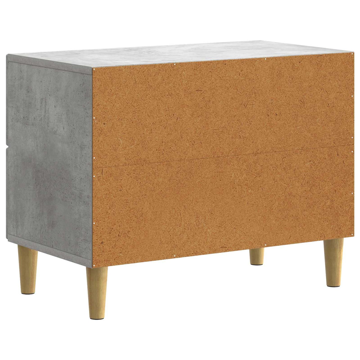 vidaXL Κομοδίνο Γκρι Σκυροδέματος 62 x 34,5 x 48 εκ Επεξεργασμένο Ξύλο