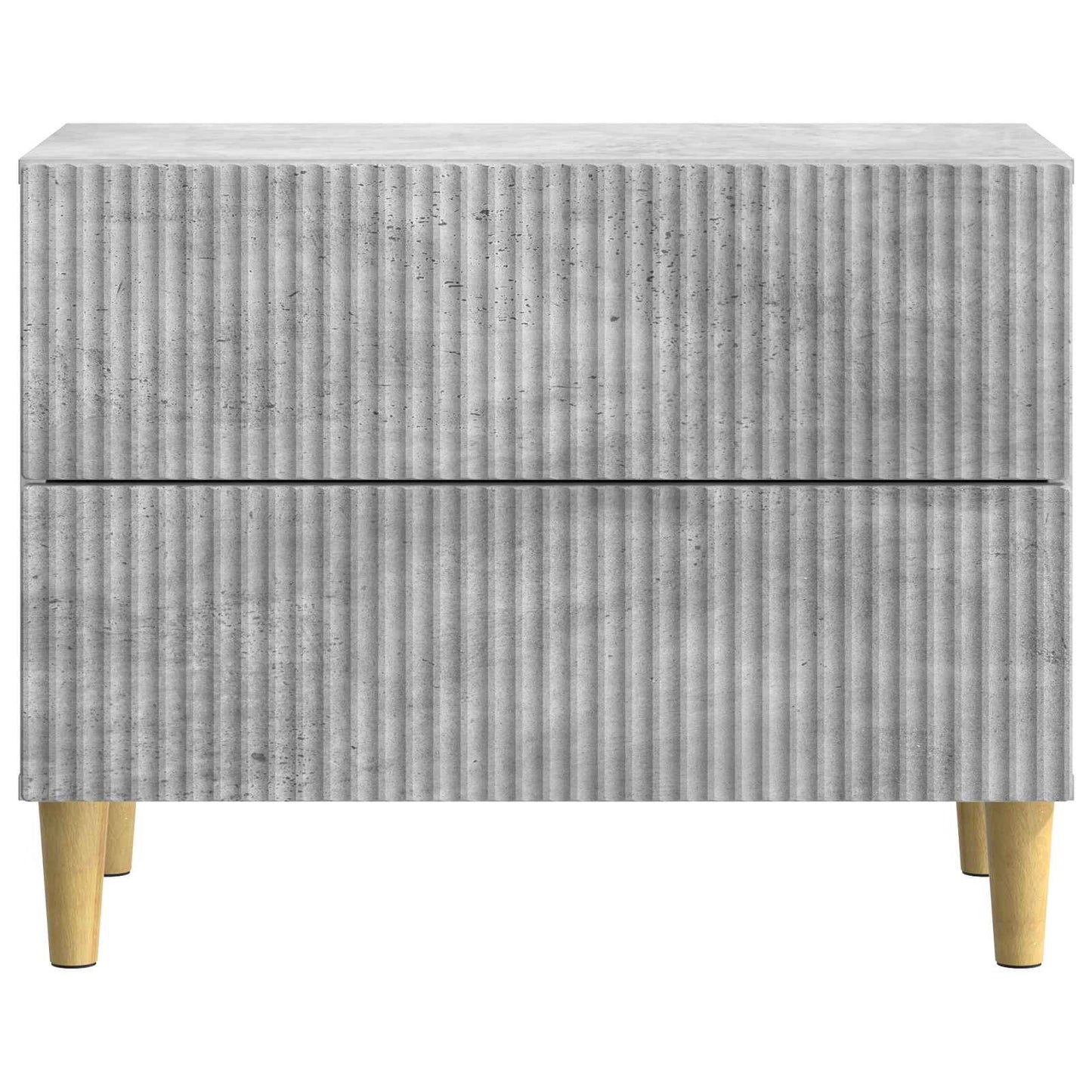 vidaXL Κομοδίνο Γκρι Σκυροδέματος 62 x 34,5 x 48 εκ Επεξεργασμένο Ξύλο
