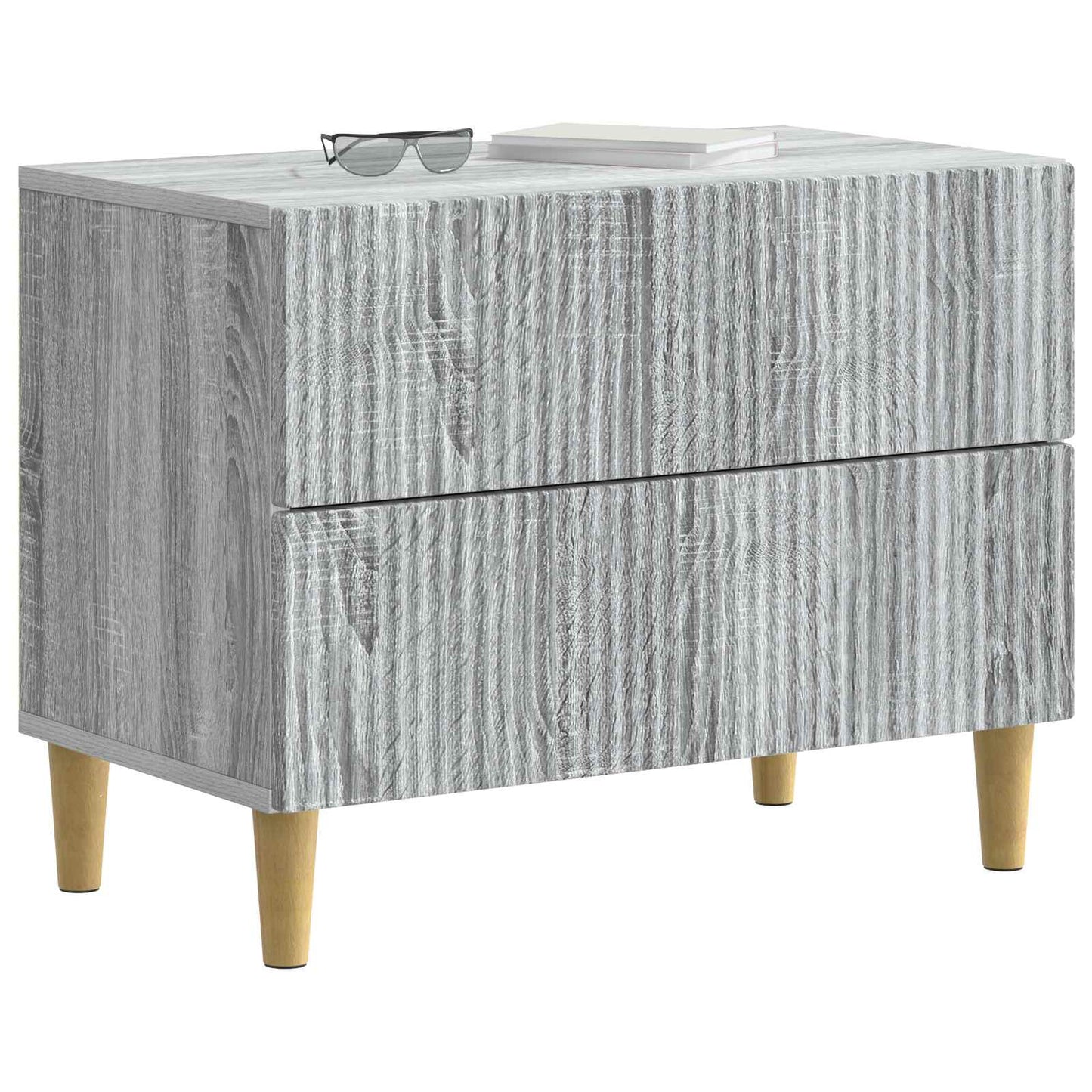 vidaXL Κομοδίνο Γκρι Sonoma 62 x 34,5 x 48 εκ Επεξεργασμένο Ξύλο