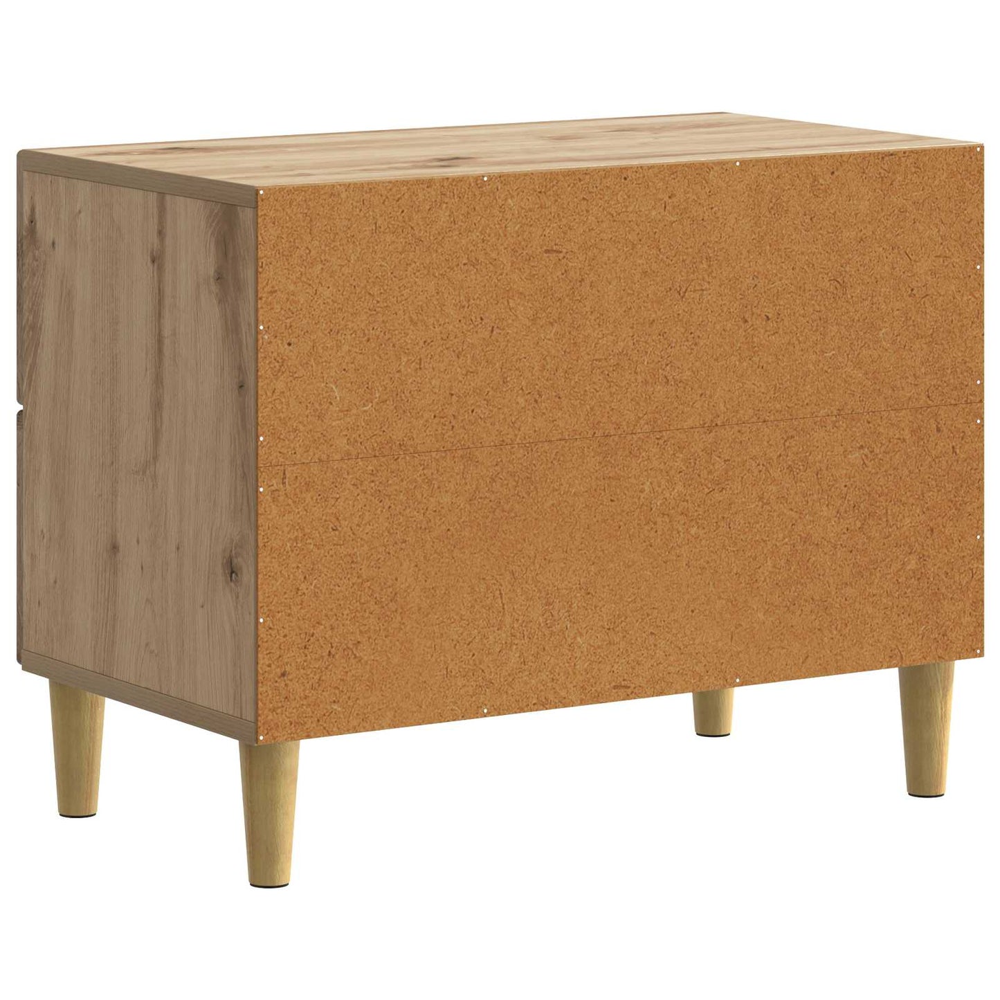 vidaXL Κομοδίνο Artisan Δρυς 62 x 34,5 x 48 εκ Επεξεργασμένο Ξύλο