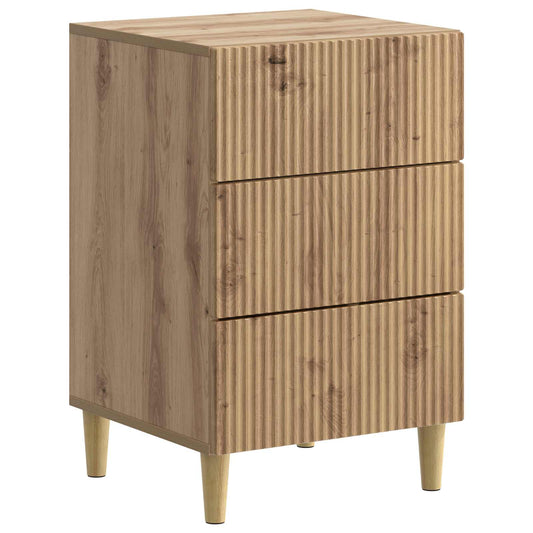 vidaXL Κομοδίνο Artisan Δρυς 43 x 41 x 66,5 εκ. Επεξεργασμένο Ξύλο