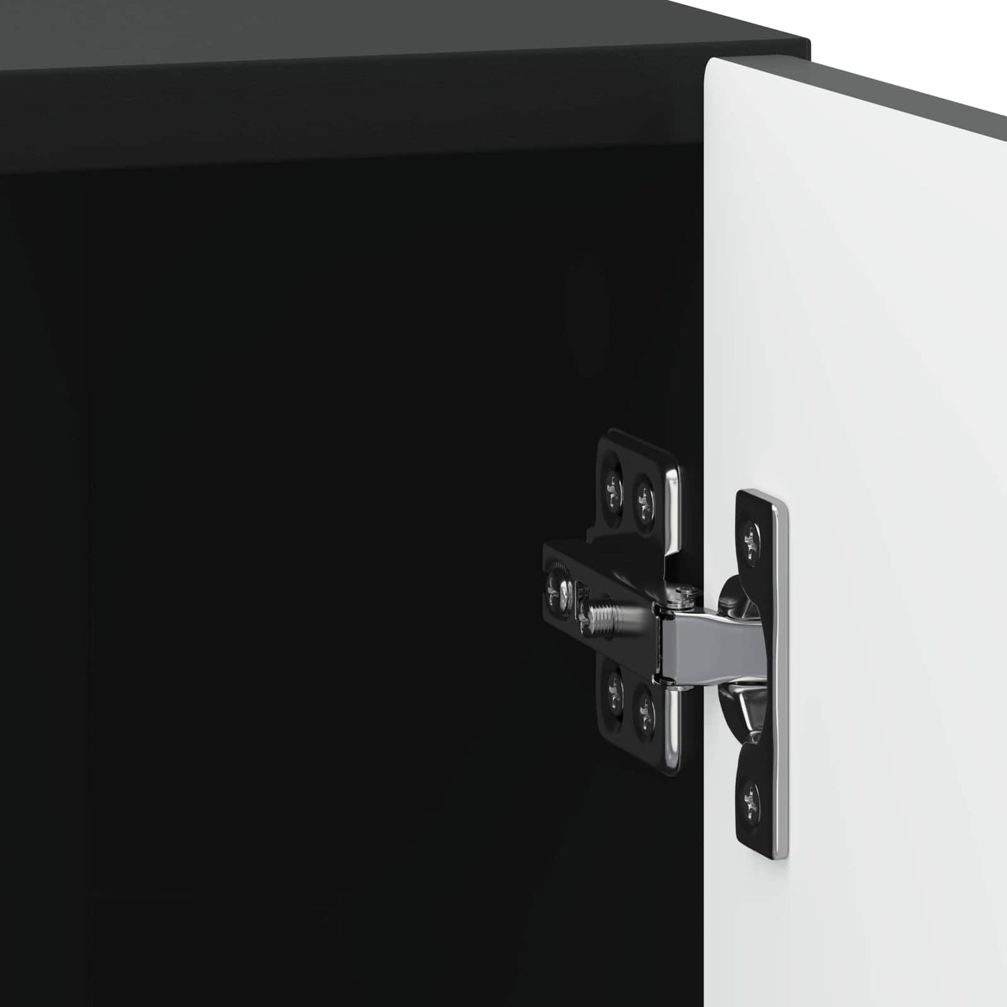 vidaXL Κομοδίνο Μαύρο 43 x 34,5 x 50 εκ Επεξεργασμένο Ξύλο