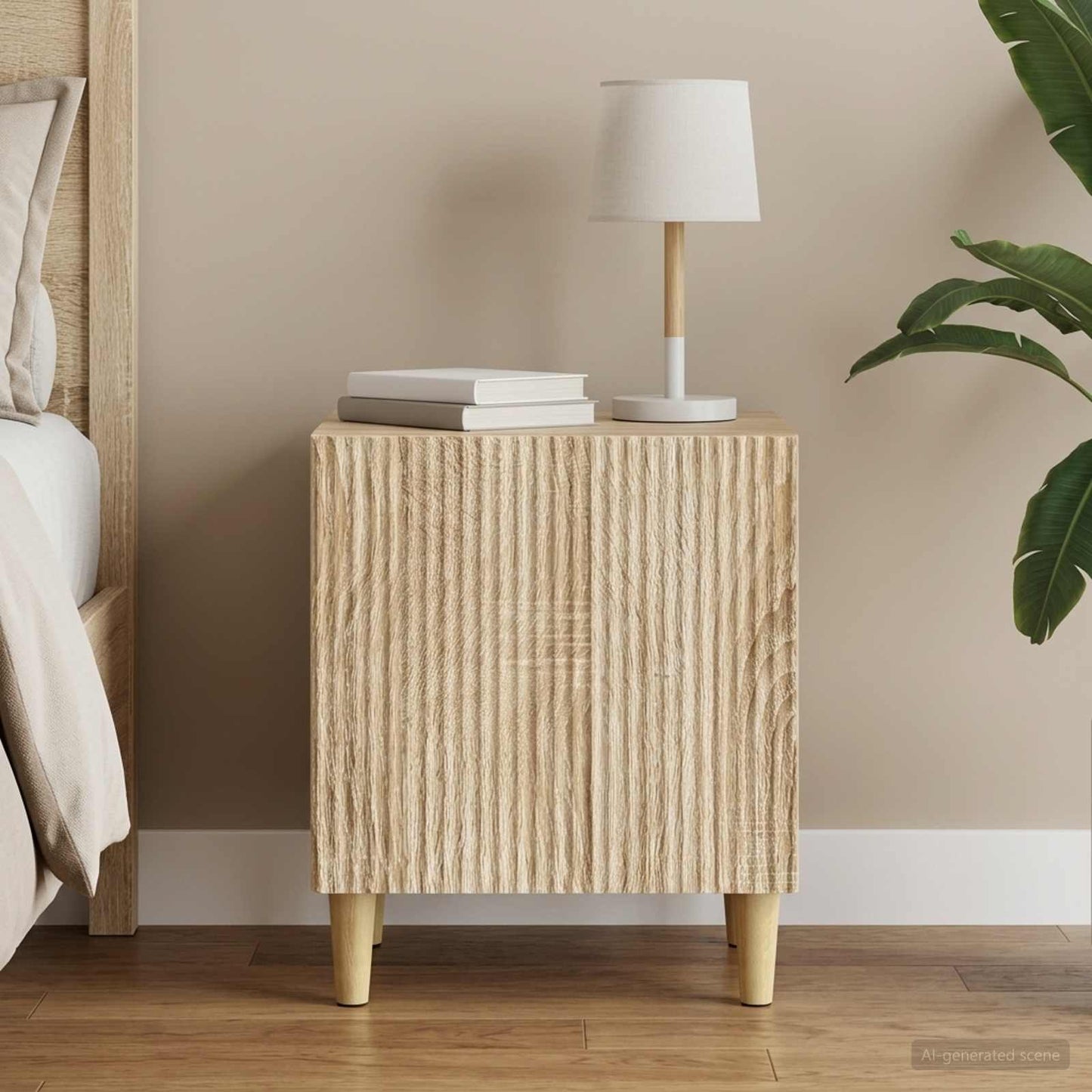 vidaXL Κομοδίνο Sonoma Δρυς 43 x 34,5 x 50 εκ Επεξεργασμένο Ξύλο