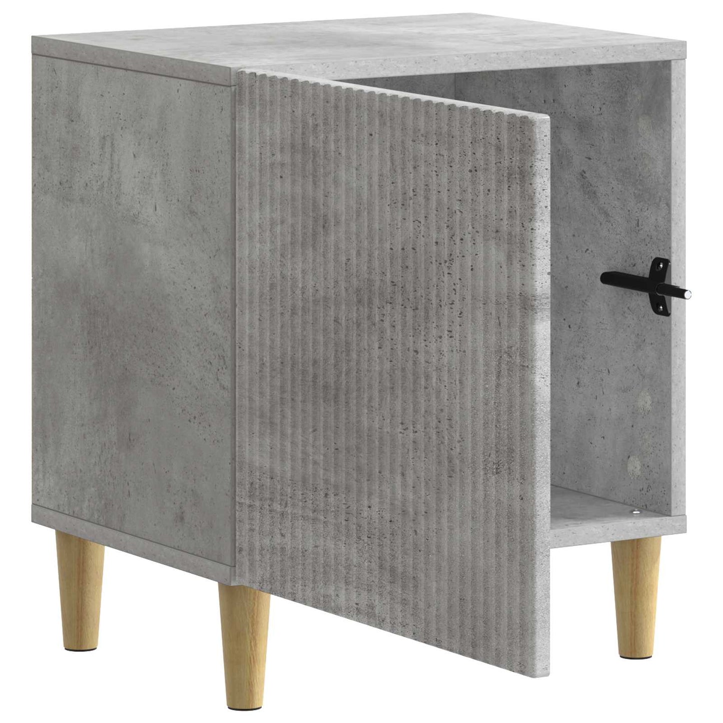 vidaXL Κομοδίνο Γκρι Σκυροδέματος 43 x 34,5 x 50 εκ Επεξεργασμένο Ξύλο