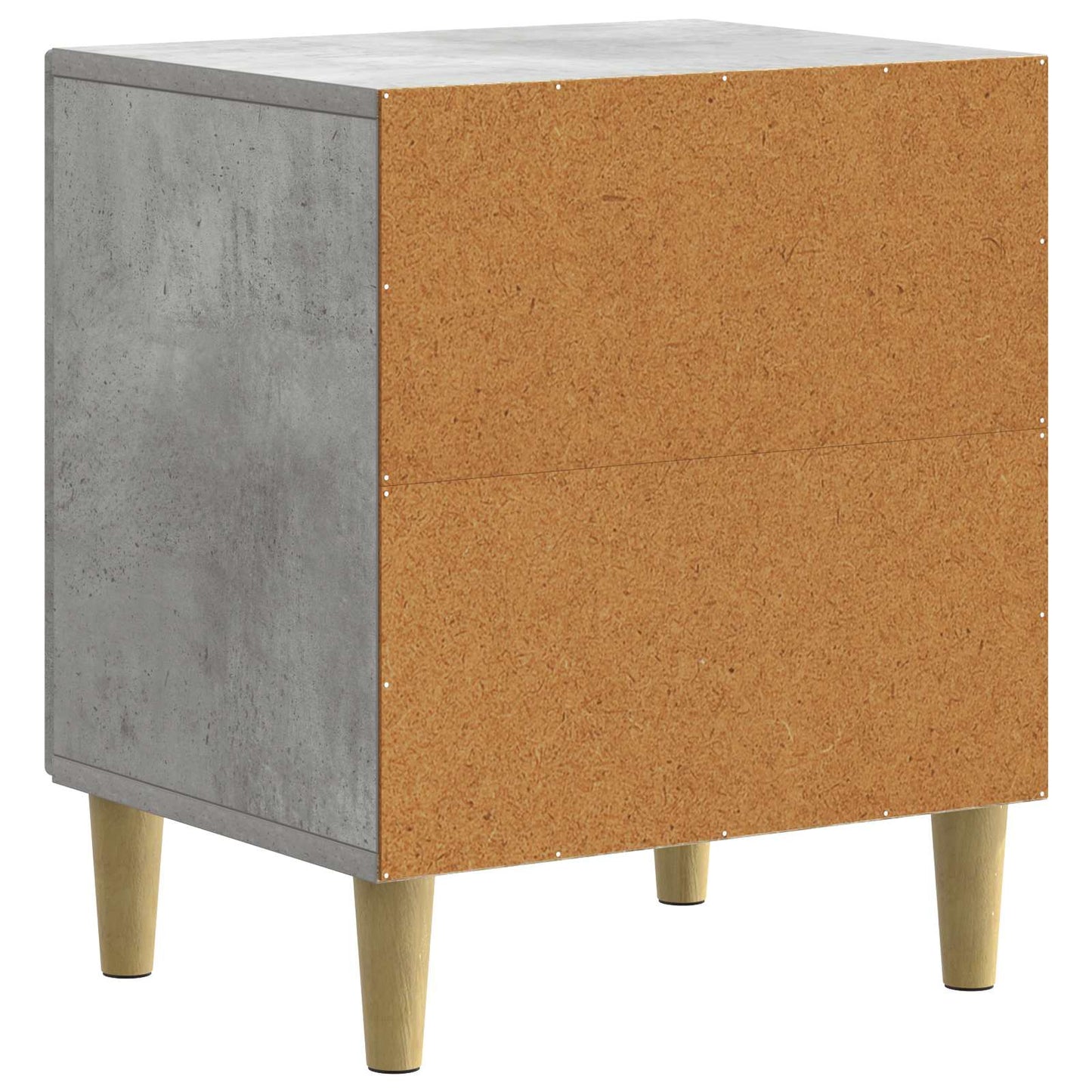 vidaXL Κομοδίνο Γκρι Σκυροδέματος 43 x 34,5 x 50 εκ Επεξεργασμένο Ξύλο