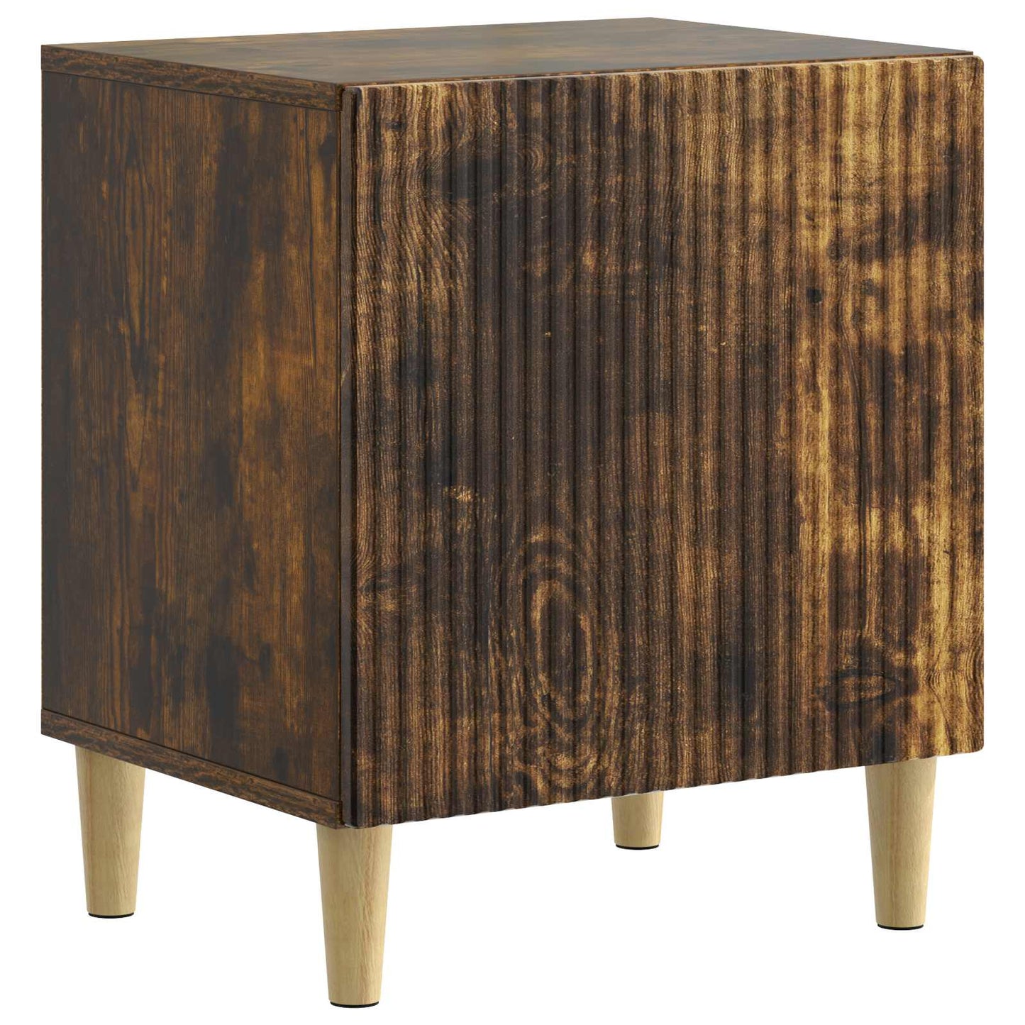 vidaXL Κομοδίνο Καπνισμένο Ξύλο Δρυός 43 x 34,5 x 50 εκ