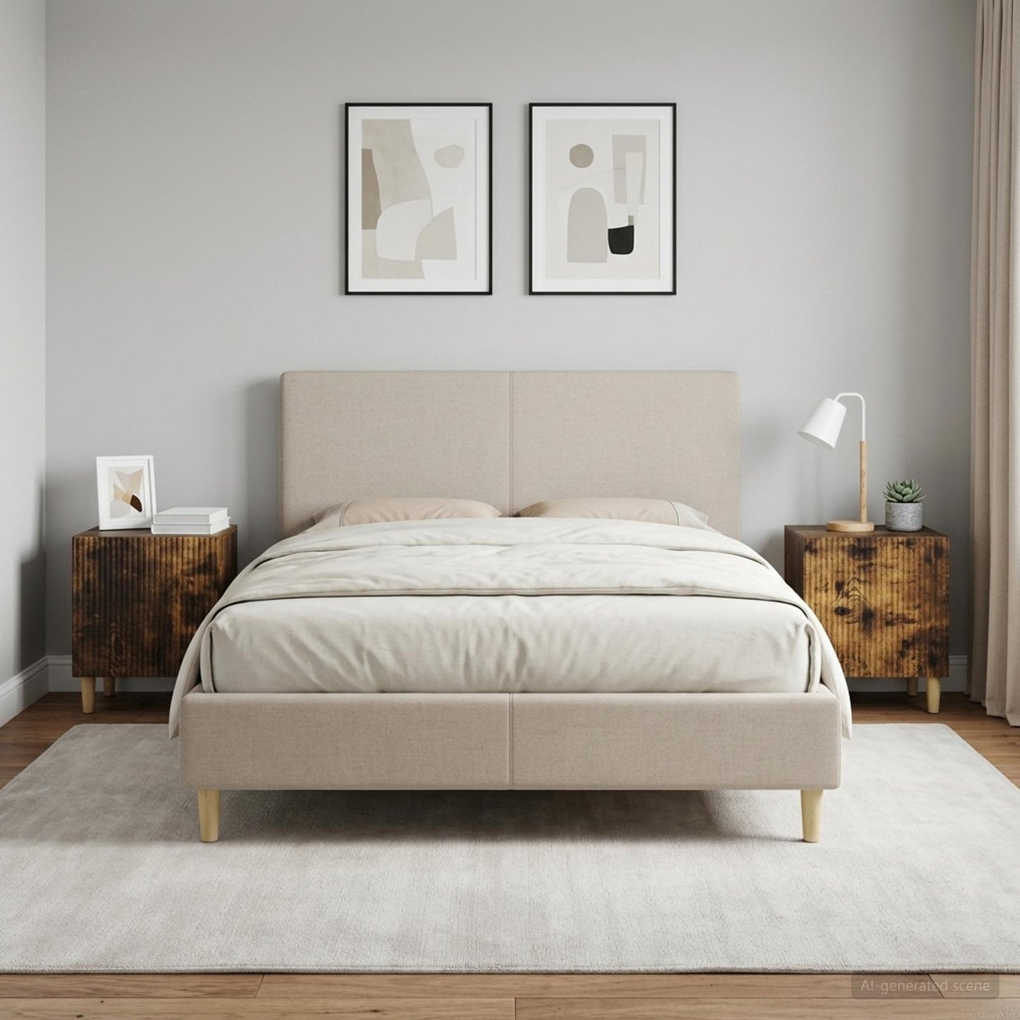 vidaXL Κομοδίνο 2 τεμ. Καπνισμένο Ξύλο Δρυός 43 x 34,5 x 50 εκ