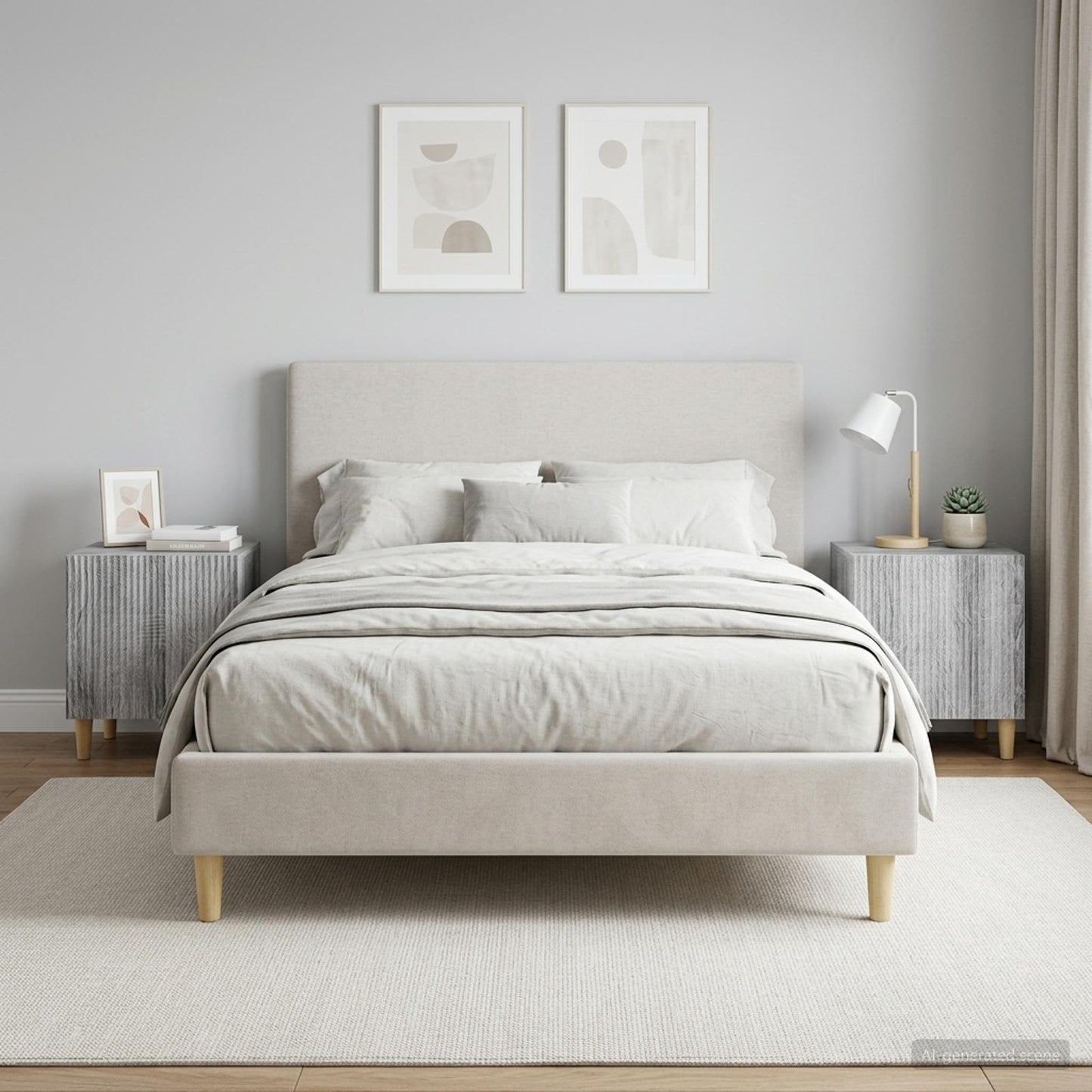 vidaXL Κομοδίνο 2 τμχ. Γκρι Sonoma 43 x 34,5 x 50 εκ