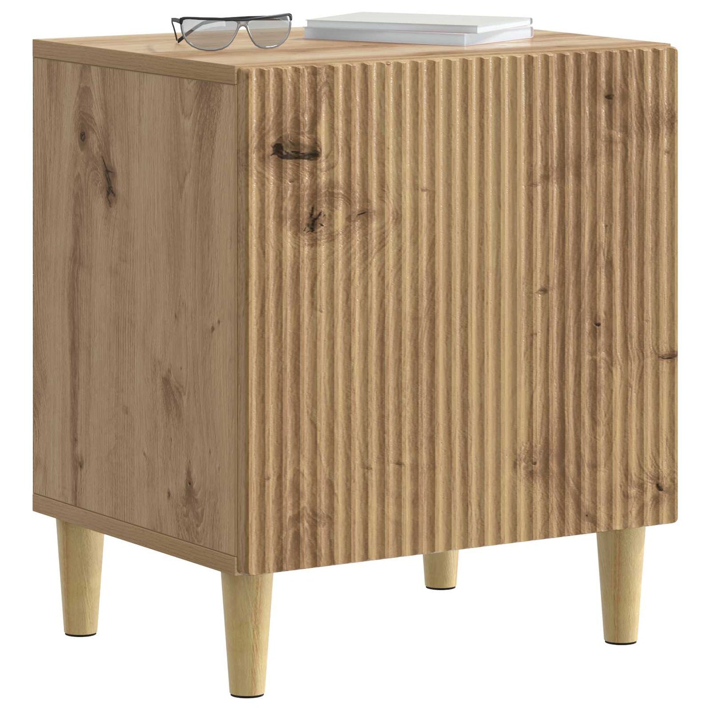 vidaXL Κομοδίνο Artisan Δρυς 43 x 34,5 x 50 εκ Επεξεργασμένο Ξύλο