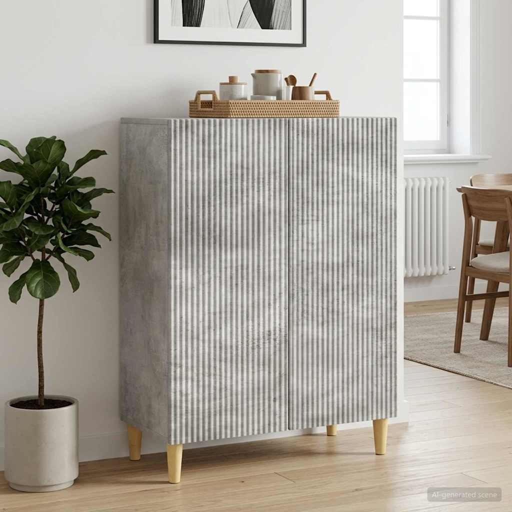 vidaXL Πλαϊνό γραφείο Γκρι Σκυροδέματος 66 x 34,5 x 90 εκ