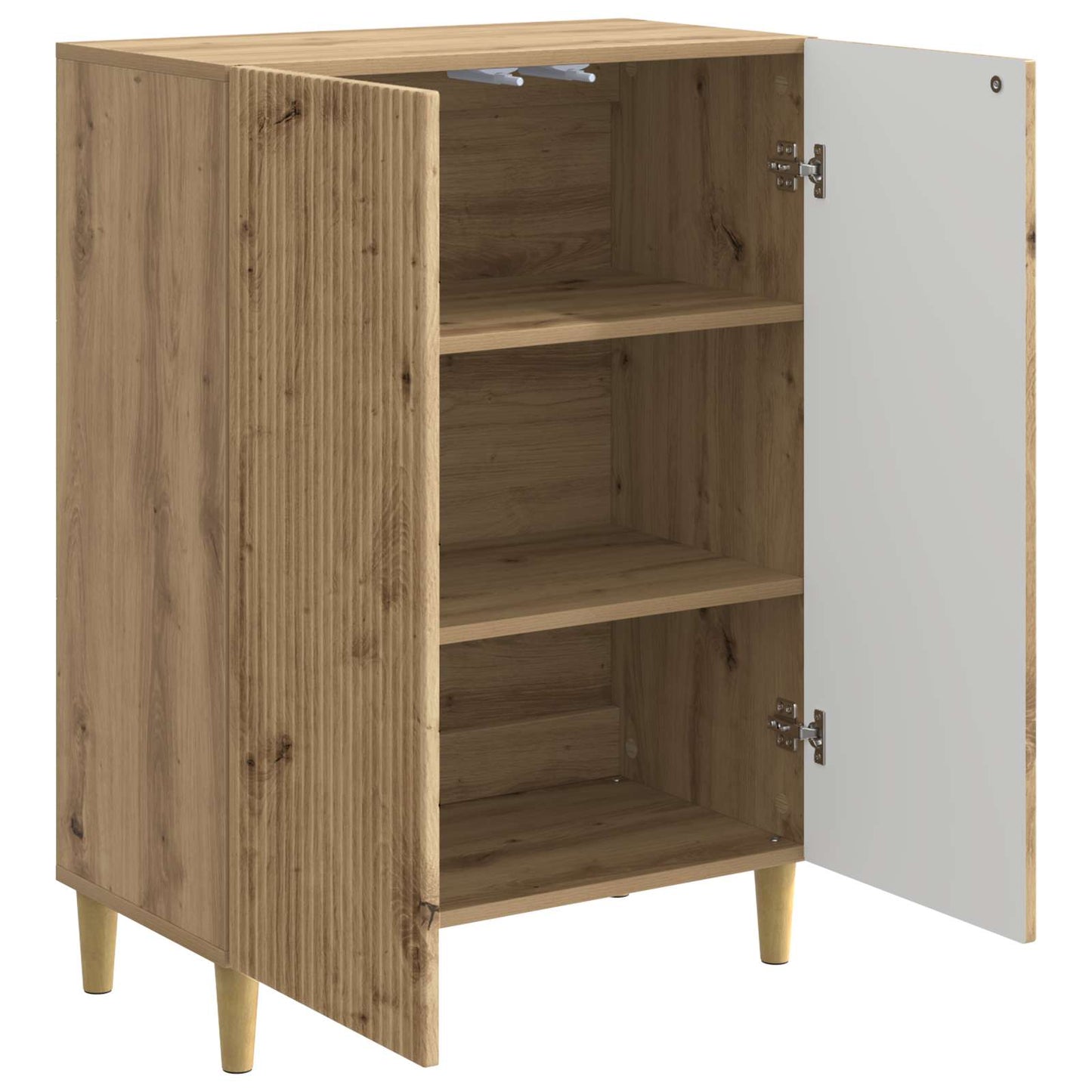vidaXL Πλαϊνό γραφείο Artisan Δρυς 66 x 34,5 x 90 εκ