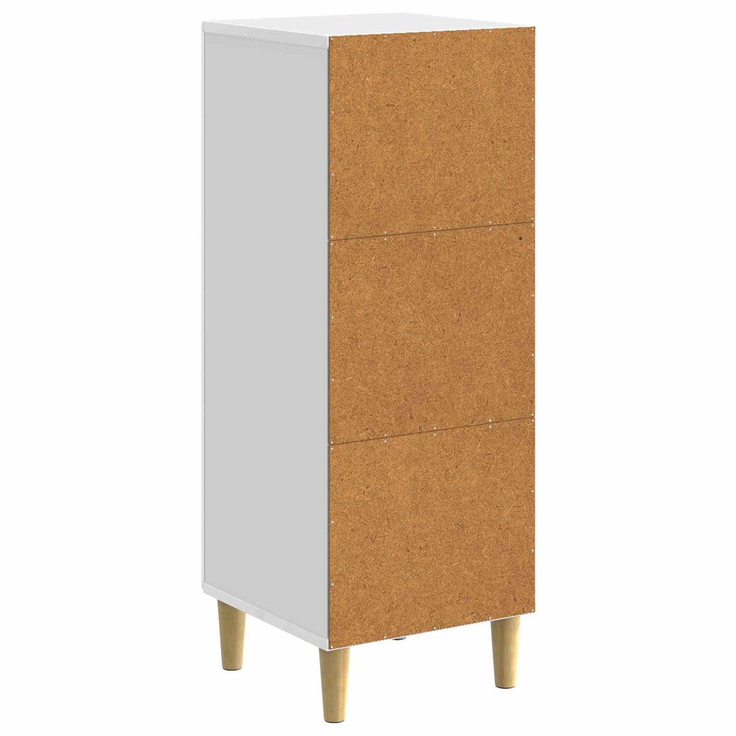 vidaXL Πλαϊνό γραφείο Γυαλιστερό Λευκό 33 x 34,5 x 90 εκ