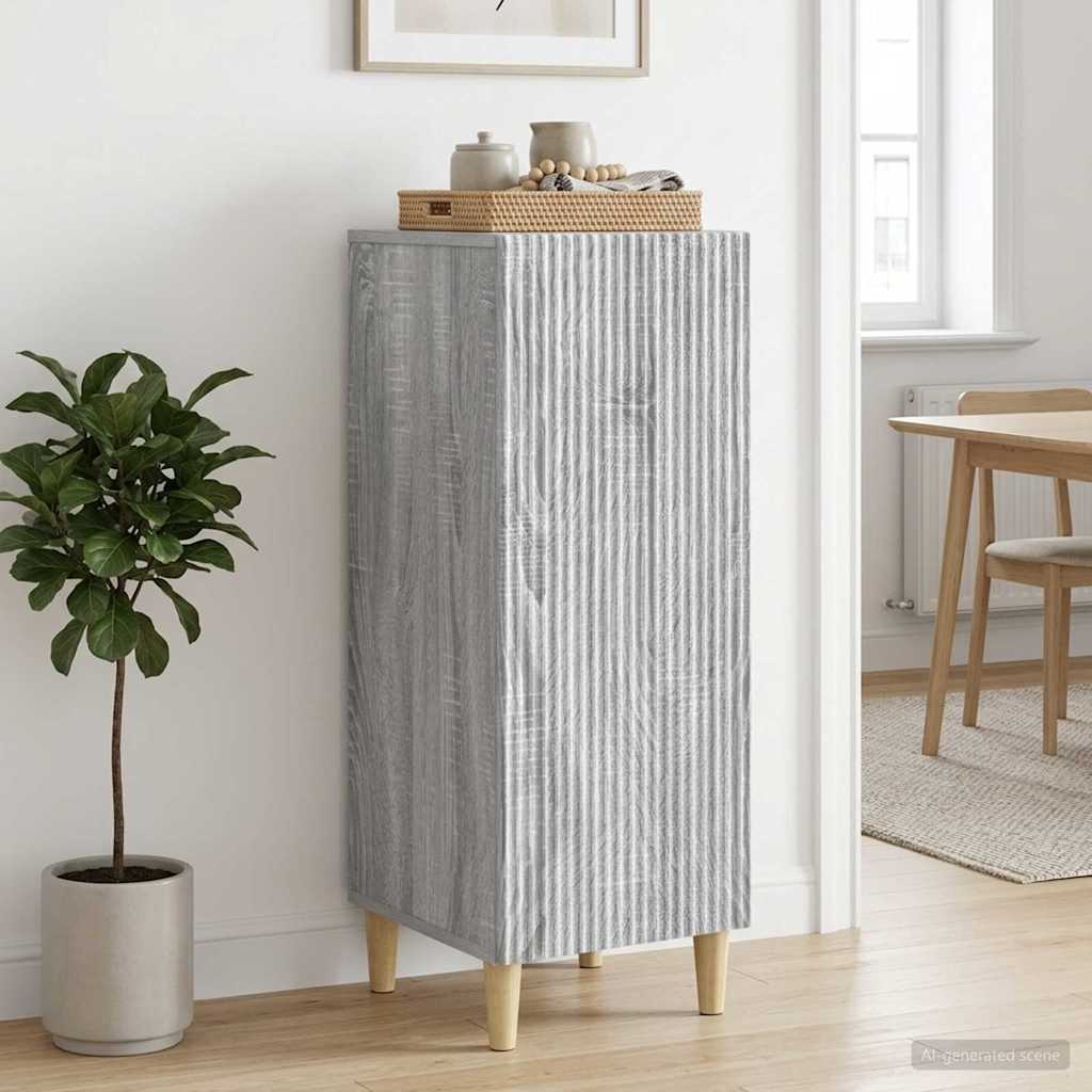 vidaXL Πλαϊνό γραφείο Γκρι Sonoma 33 x 34,5 x 90 εκ Επεξεργασμένο Ξύλο