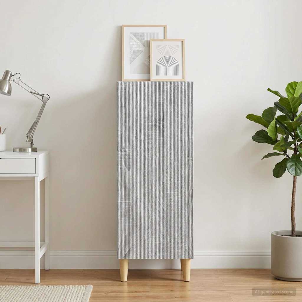 vidaXL Πλαϊνό γραφείο Γκρι Sonoma 33 x 34,5 x 90 εκ Επεξεργασμένο Ξύλο