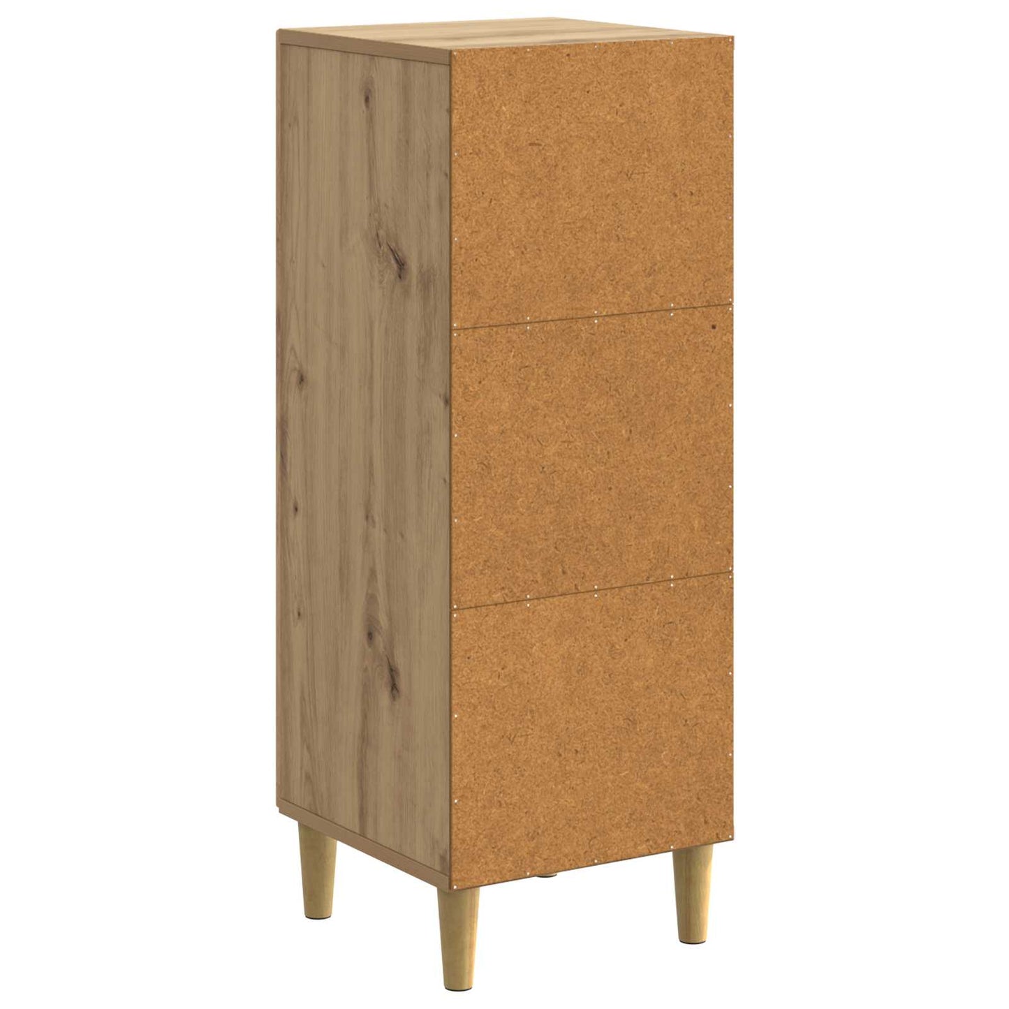 vidaXL Πλαϊνό γραφείο Artisan Δρυς 33 x 34,5 x 90 εκ
