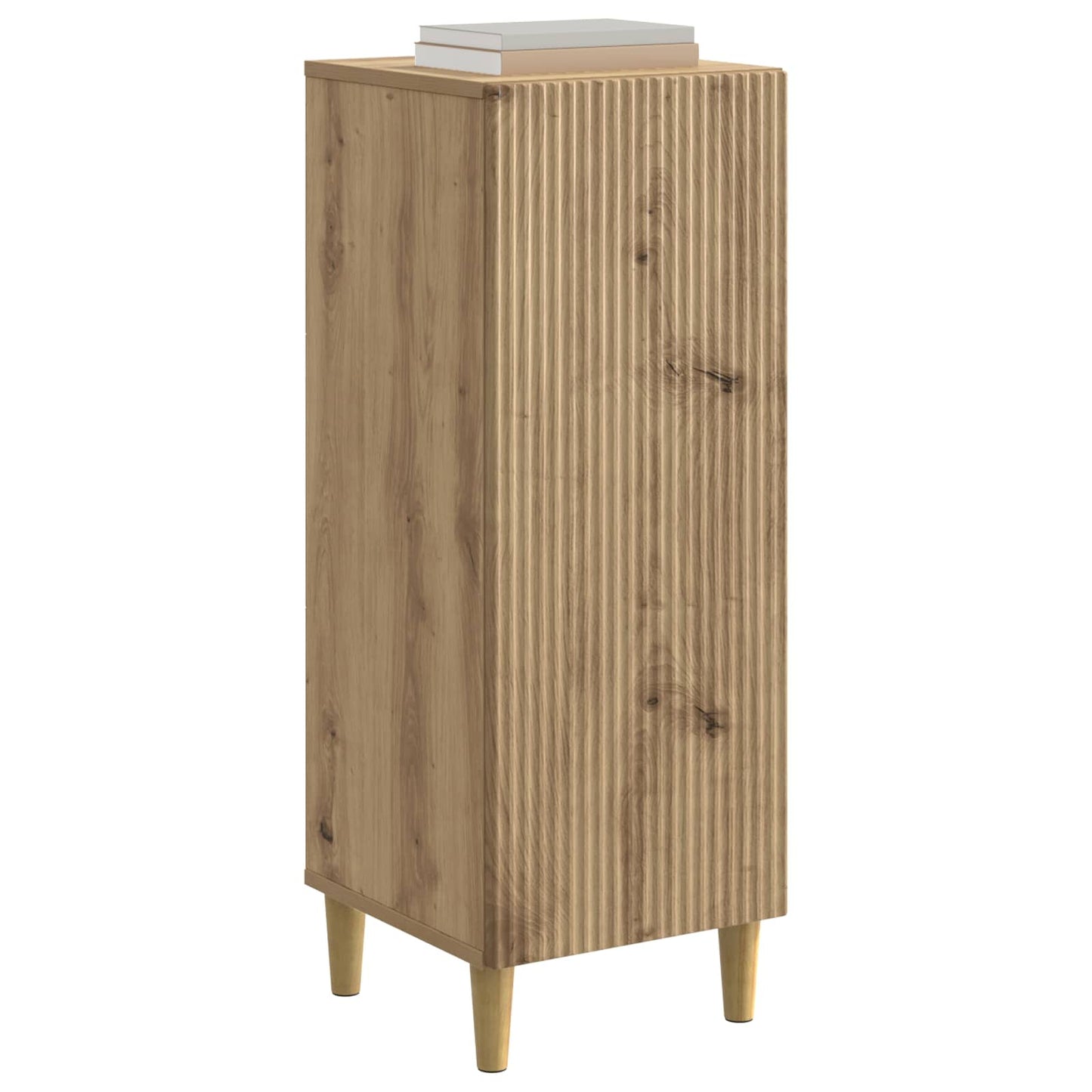 vidaXL Πλαϊνό γραφείο Artisan Δρυς 33 x 34,5 x 90 εκ