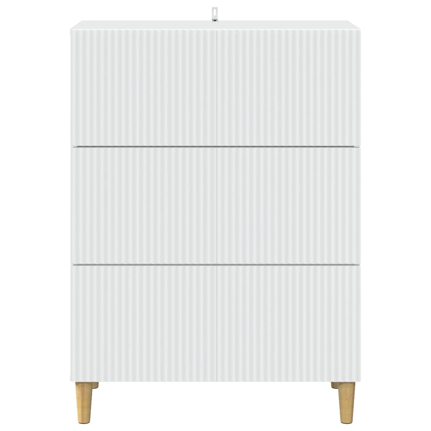 vidaXL Ντουλάπι με Συρτάρια Λευκό 66 x 34,5 x 90 εκ Επεξεργασμένο Ξύλο