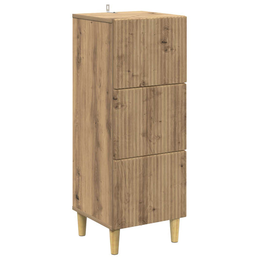 vidaXL Ντουλάπι με Συρτάρια 33 x 34,5 x 90 εκ Επεξεργασμένο Ξύλο