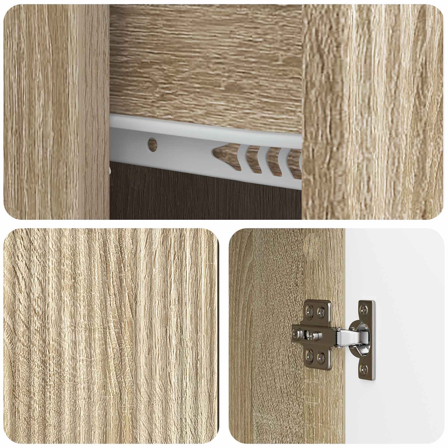 vidaXL Πλαϊνό γραφείο Sonoma Δρυς 66 x 34,5 x 90 εκ Επεξεργασμένο Ξύλο