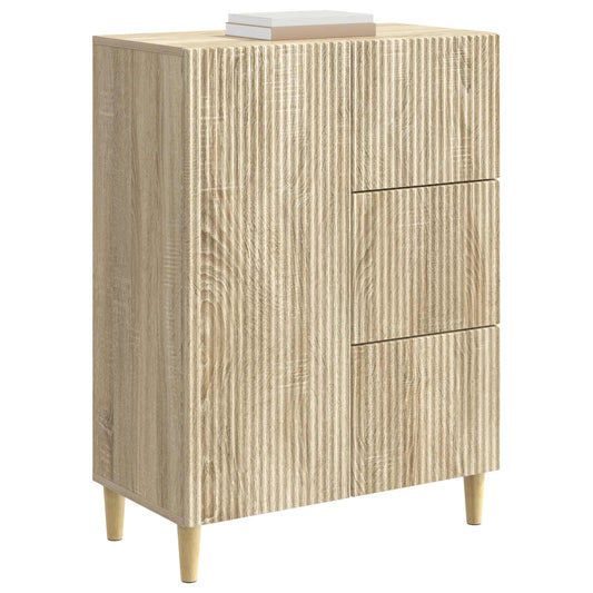 vidaXL Πλαϊνό γραφείο Sonoma Δρυς 66 x 34,5 x 90 εκ Επεξεργασμένο Ξύλο