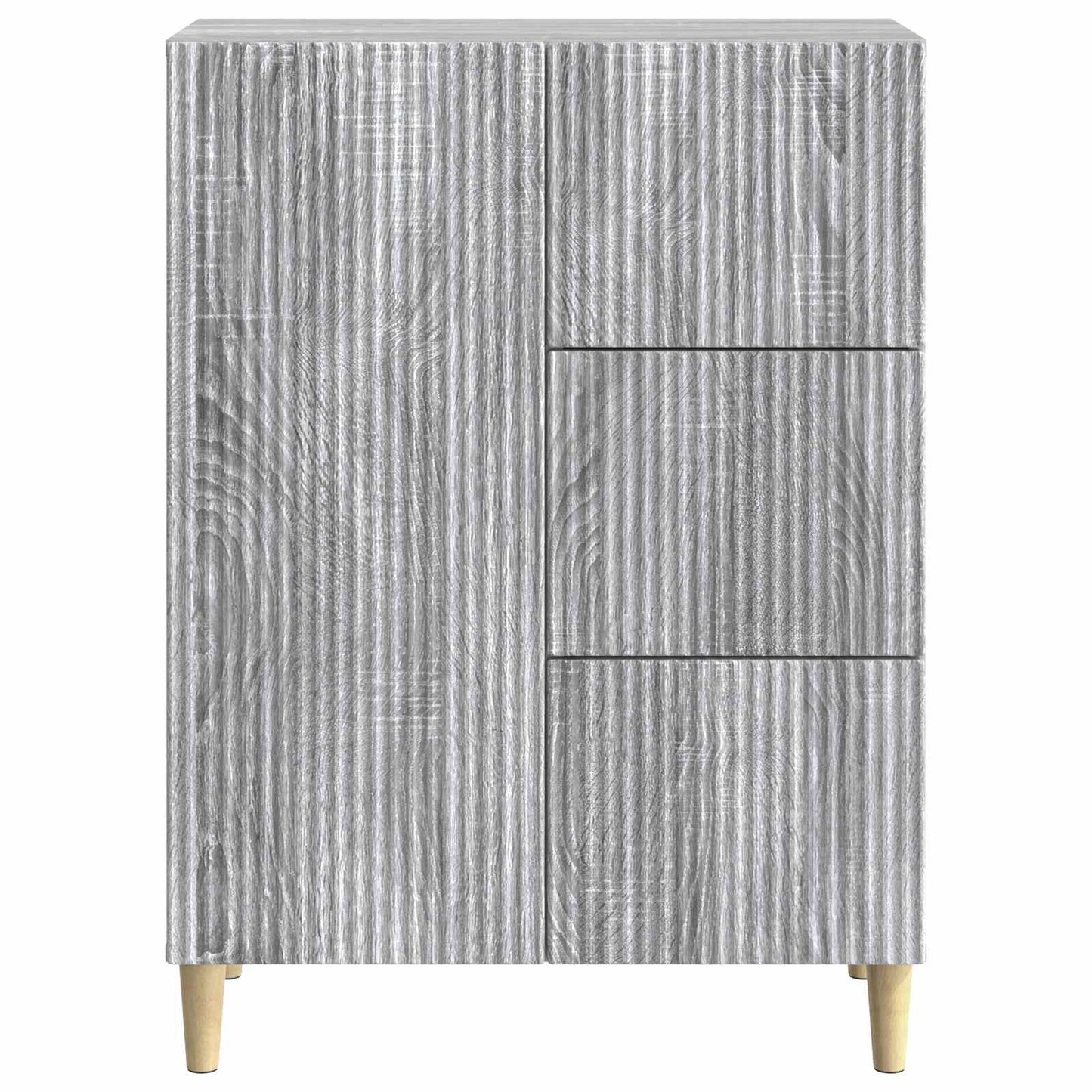 vidaXL Πλαϊνό γραφείο Γκρι Sonoma 66 x 34,5 x 90 εκ Επεξεργασμένο Ξύλο