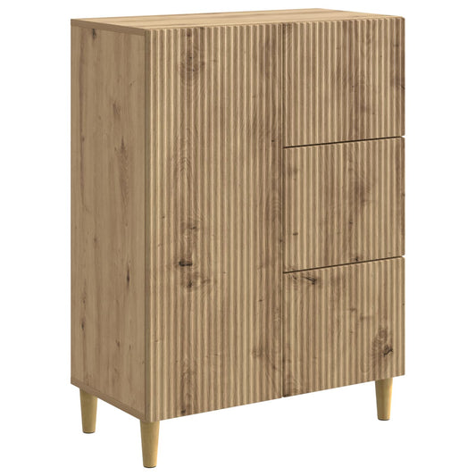 vidaXL Πλαϊνό γραφείο Artisan Δρυς 66 x 34,5 x 90 εκ