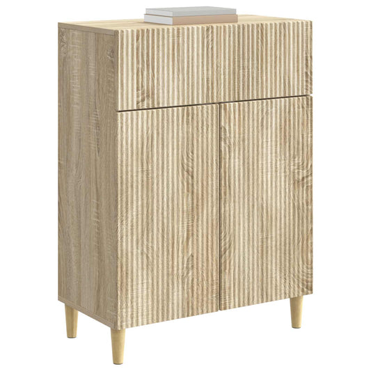vidaXL Πλαϊνό γραφείο Sonoma Δρυς 66 x 34,5 x 90 εκ Επεξεργασμένο Ξύλο