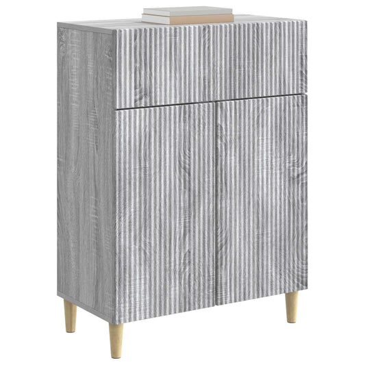 vidaXL Πλαϊνό γραφείο Γκρι Sonoma 66 x 34,5 x 90 εκ Επεξεργασμένο Ξύλο