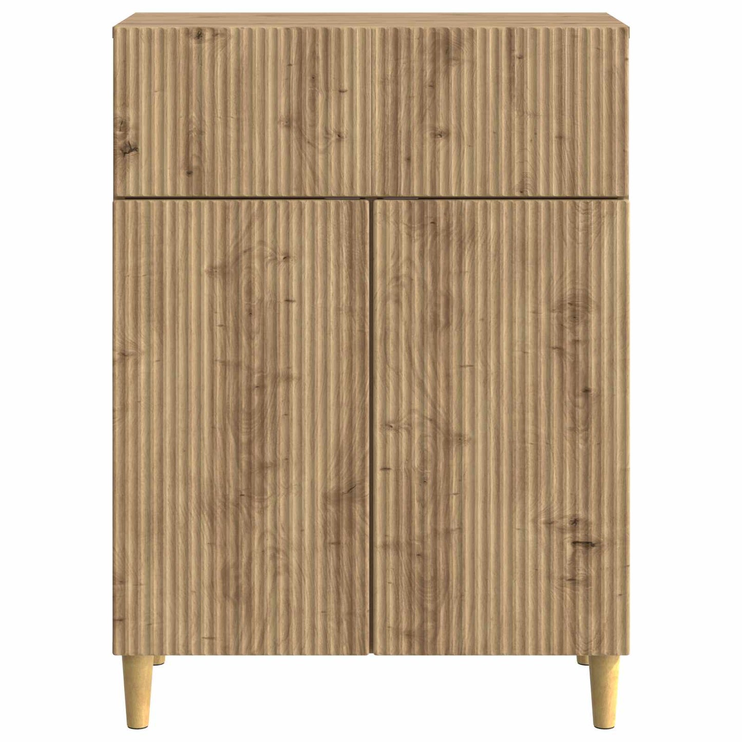 vidaXL Πλαϊνό γραφείο με συρτάρι Artisan Δρυς 66 x 34,5 x 90 εκ