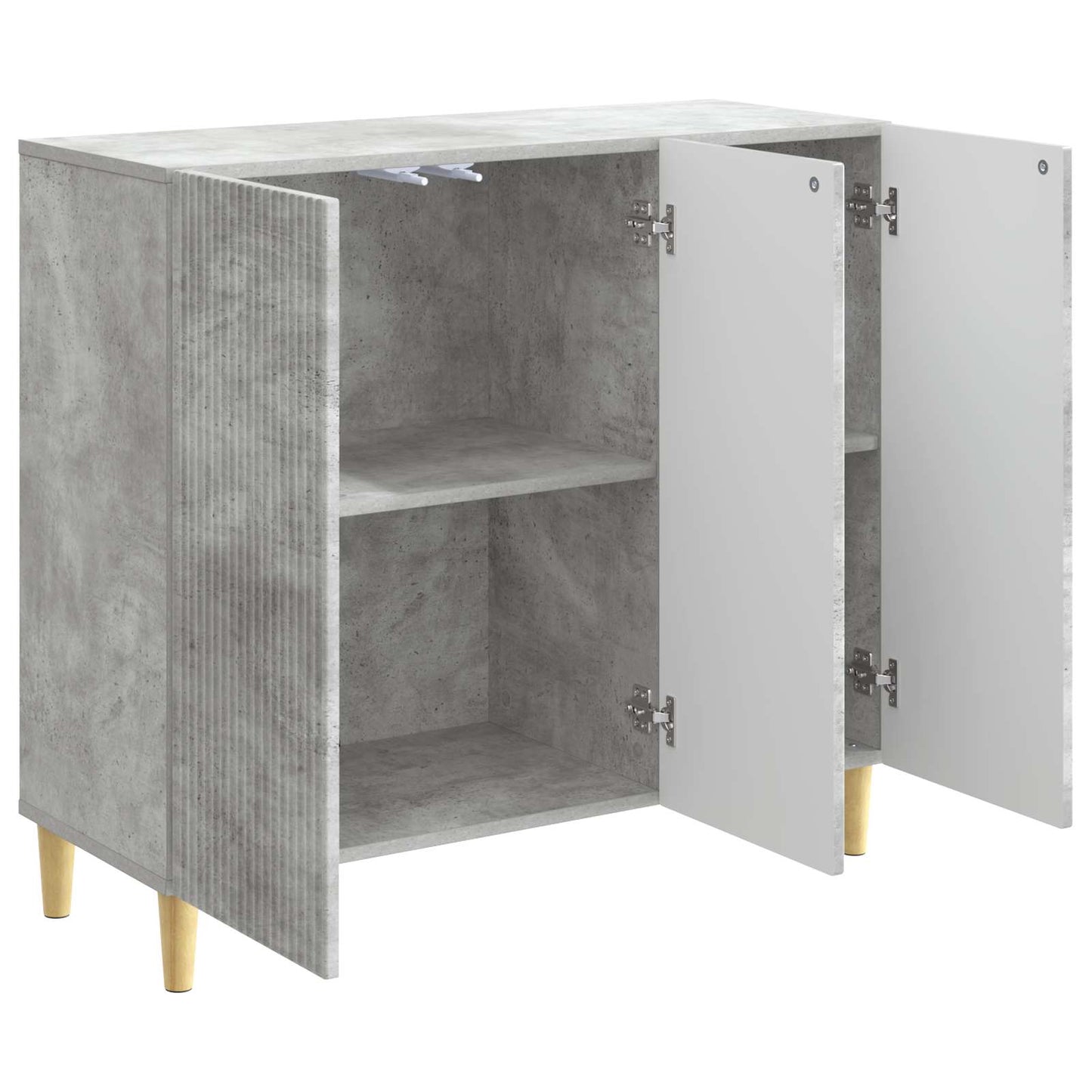 vidaXL Πλαϊνό γραφείο Γκρι Σκυροδέματος 89 x 34,5 x 80 εκ