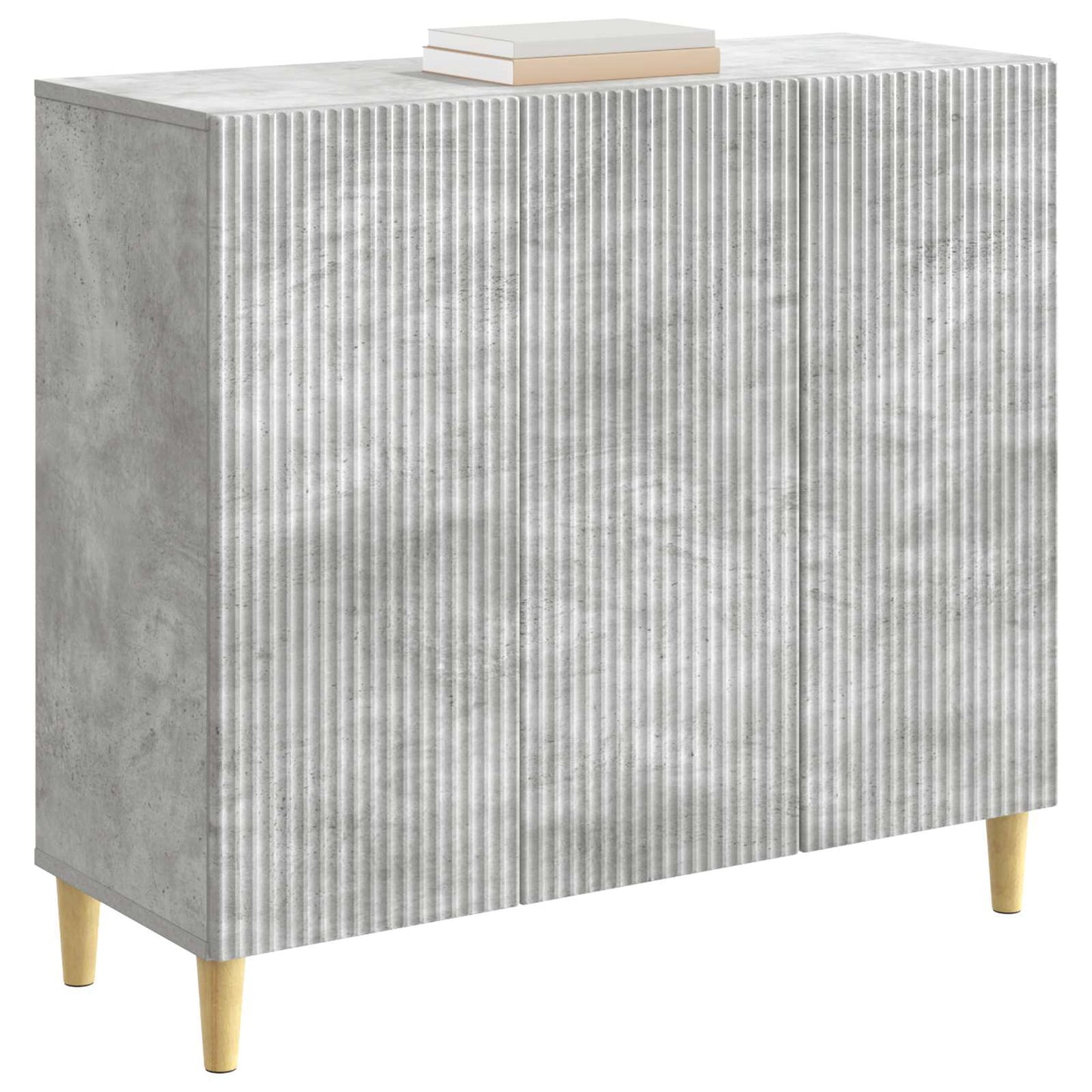 vidaXL Πλαϊνό γραφείο Γκρι Σκυροδέματος 89 x 34,5 x 80 εκ