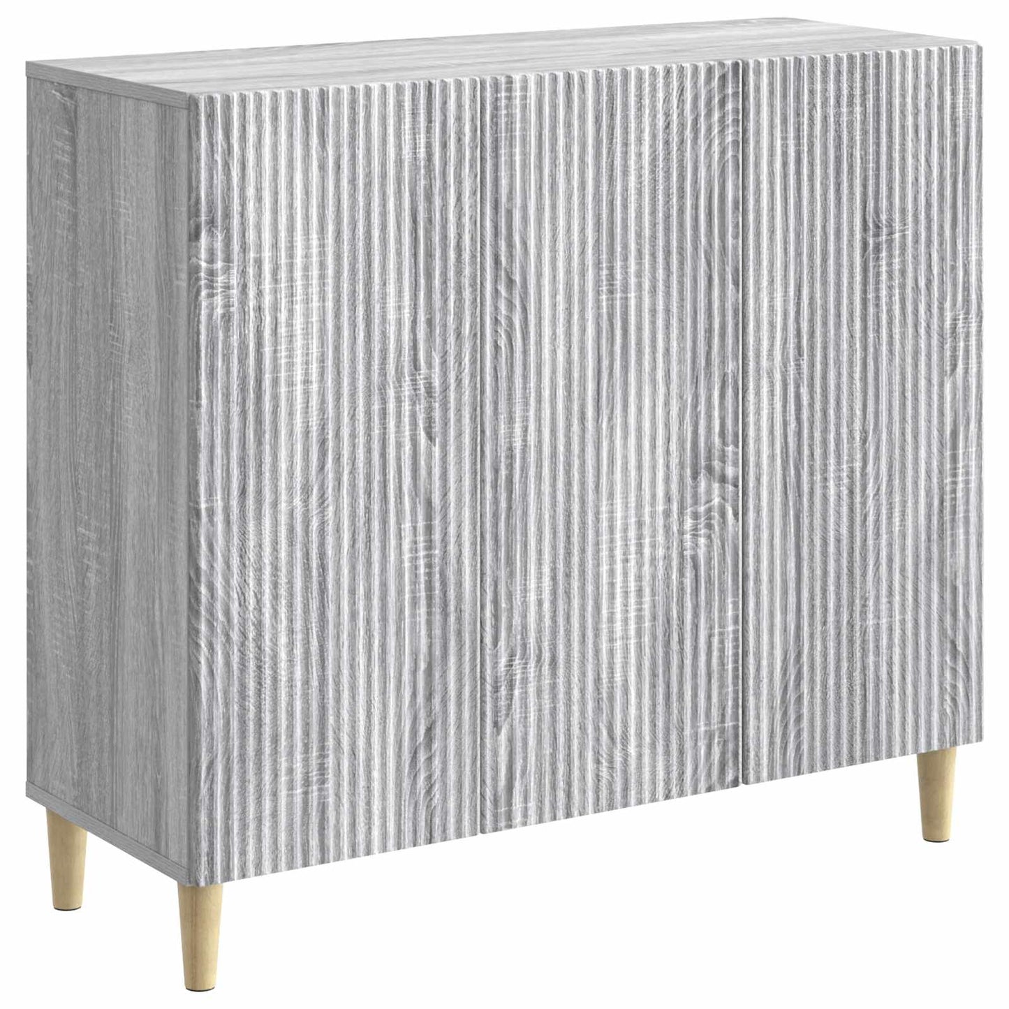vidaXL Πλαϊνό γραφείο Γκρι Sonoma 89 x 34,5 x 80 εκ Επεξεργασμένο Ξύλο