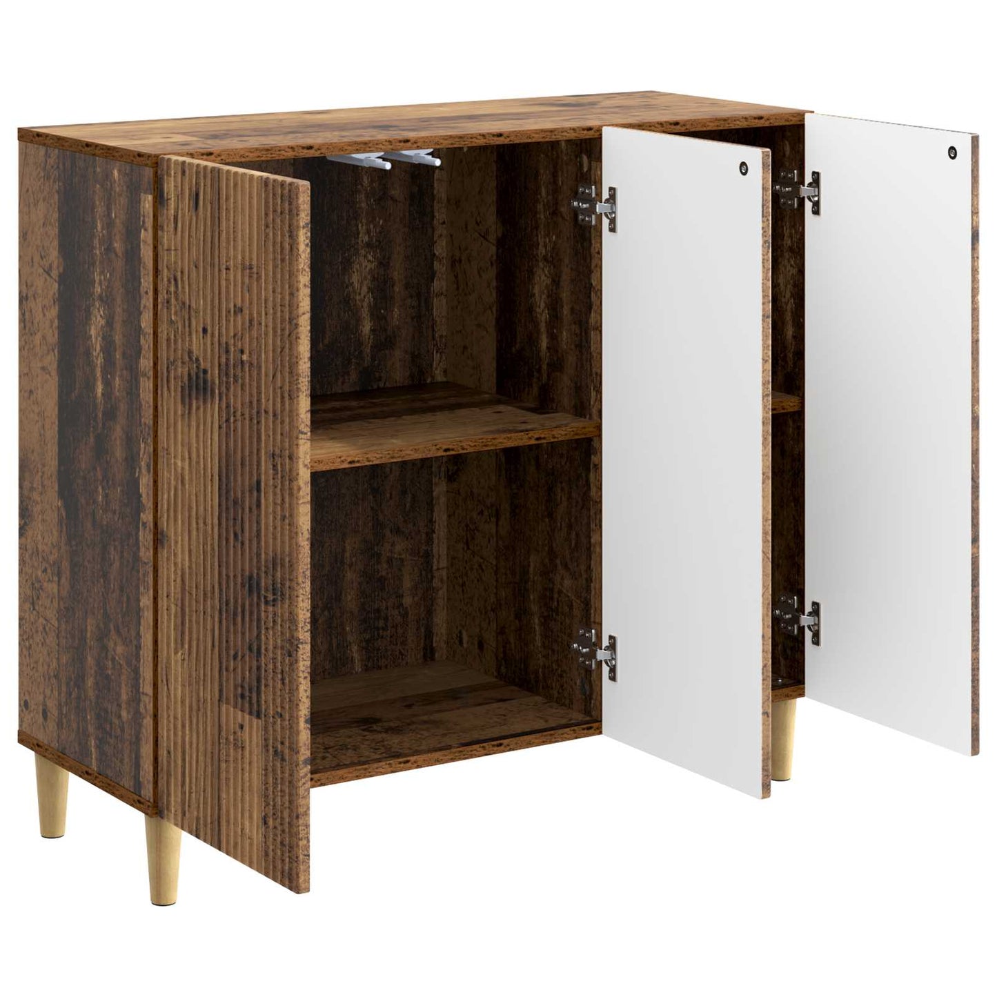 vidaXL Πλαϊνό γραφείο Παλαιωμένο ξύλο 89 x 34,5 x 80 εκ