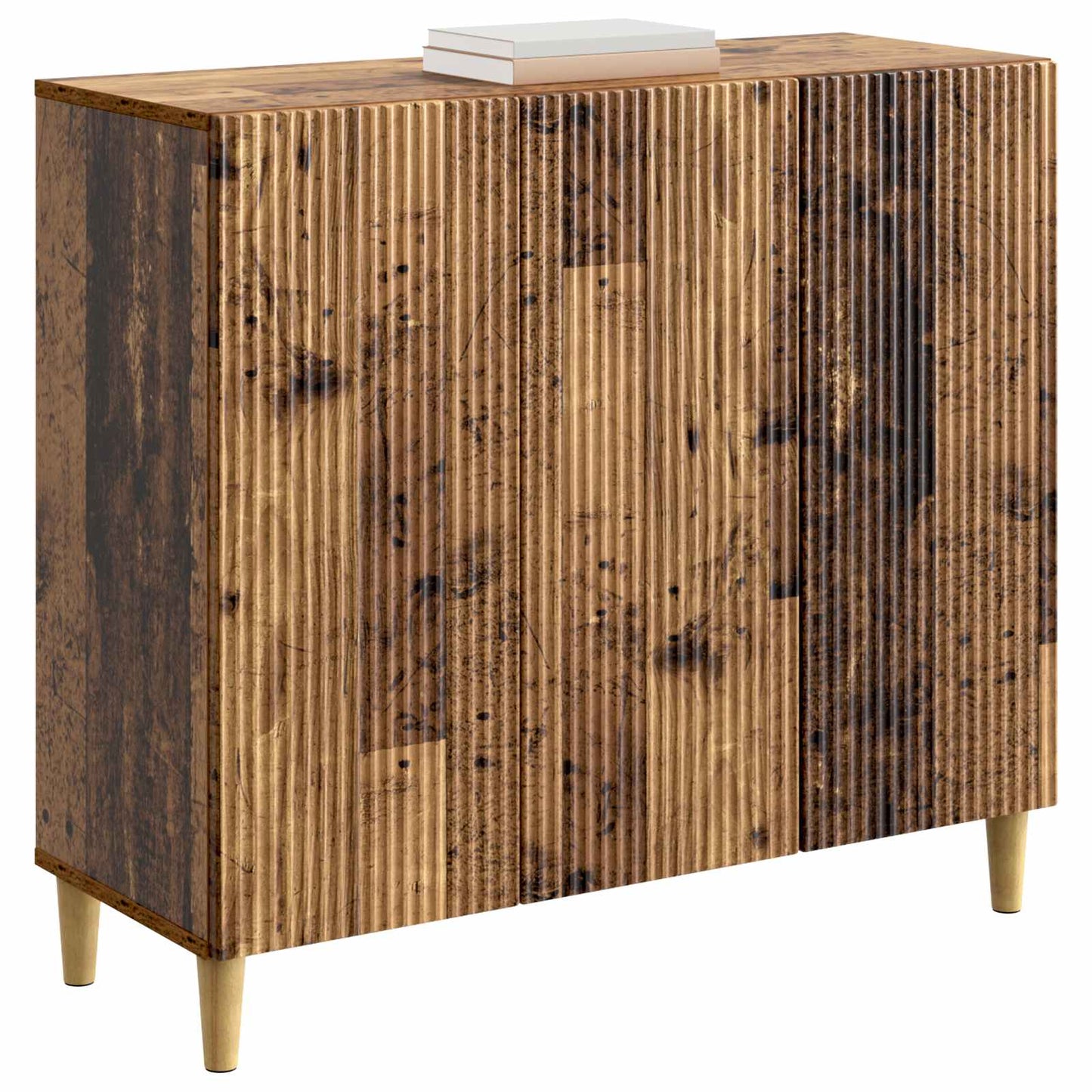 vidaXL Πλαϊνό γραφείο Παλαιωμένο ξύλο 89 x 34,5 x 80 εκ