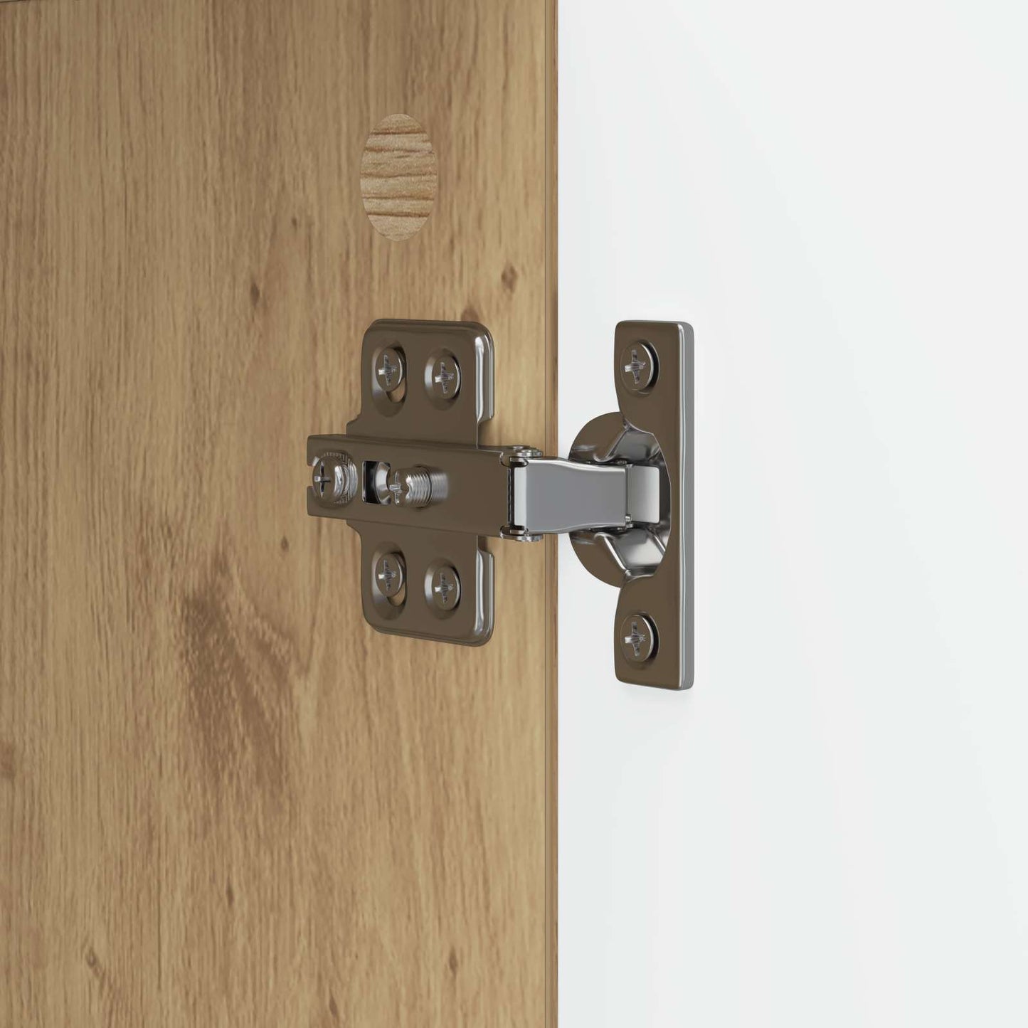 vidaXL Πλαϊνό γραφείο Artisan Δρυς 89 x 34,5 x 80 εκ