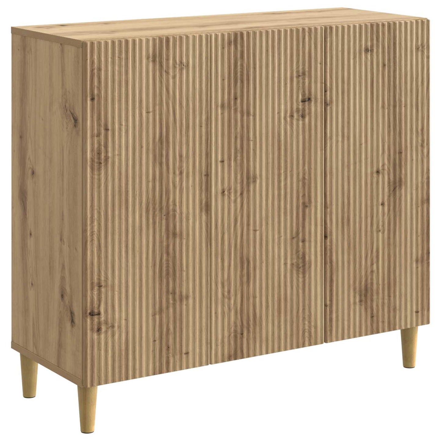 vidaXL Πλαϊνό γραφείο Artisan Δρυς 89 x 34,5 x 80 εκ