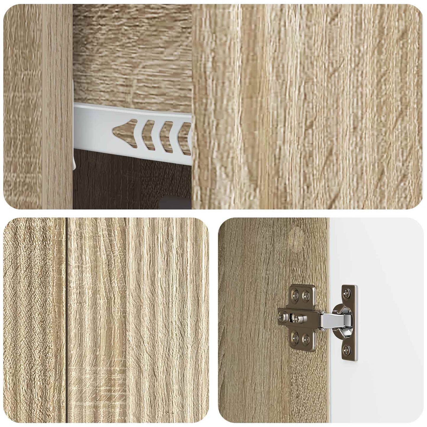 vidaXL Πλαϊνό γραφείο με συρτάρι Sonoma Δρυς 89 x 34,5 x 60 εκ.