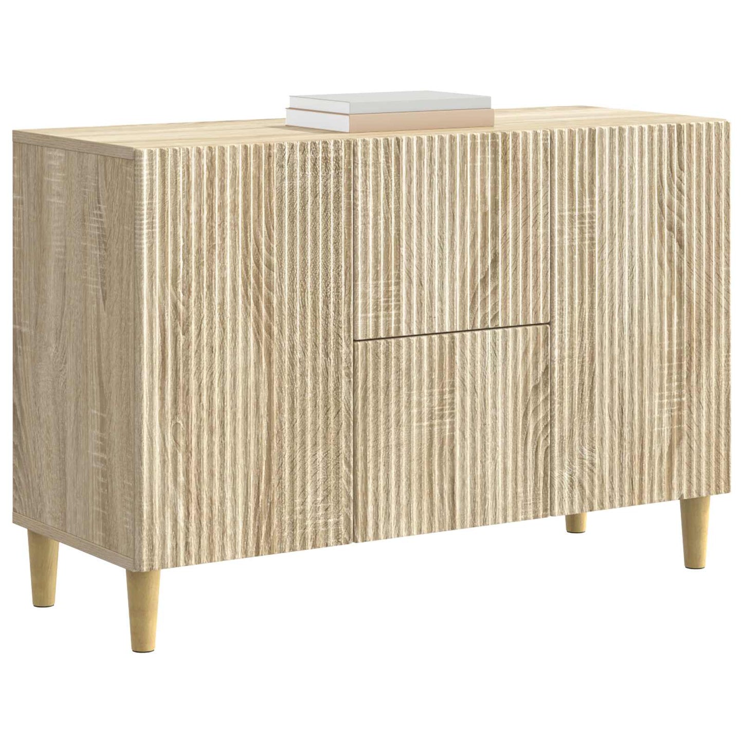 vidaXL Πλαϊνό γραφείο με συρτάρι Sonoma Δρυς 89 x 34,5 x 60 εκ.