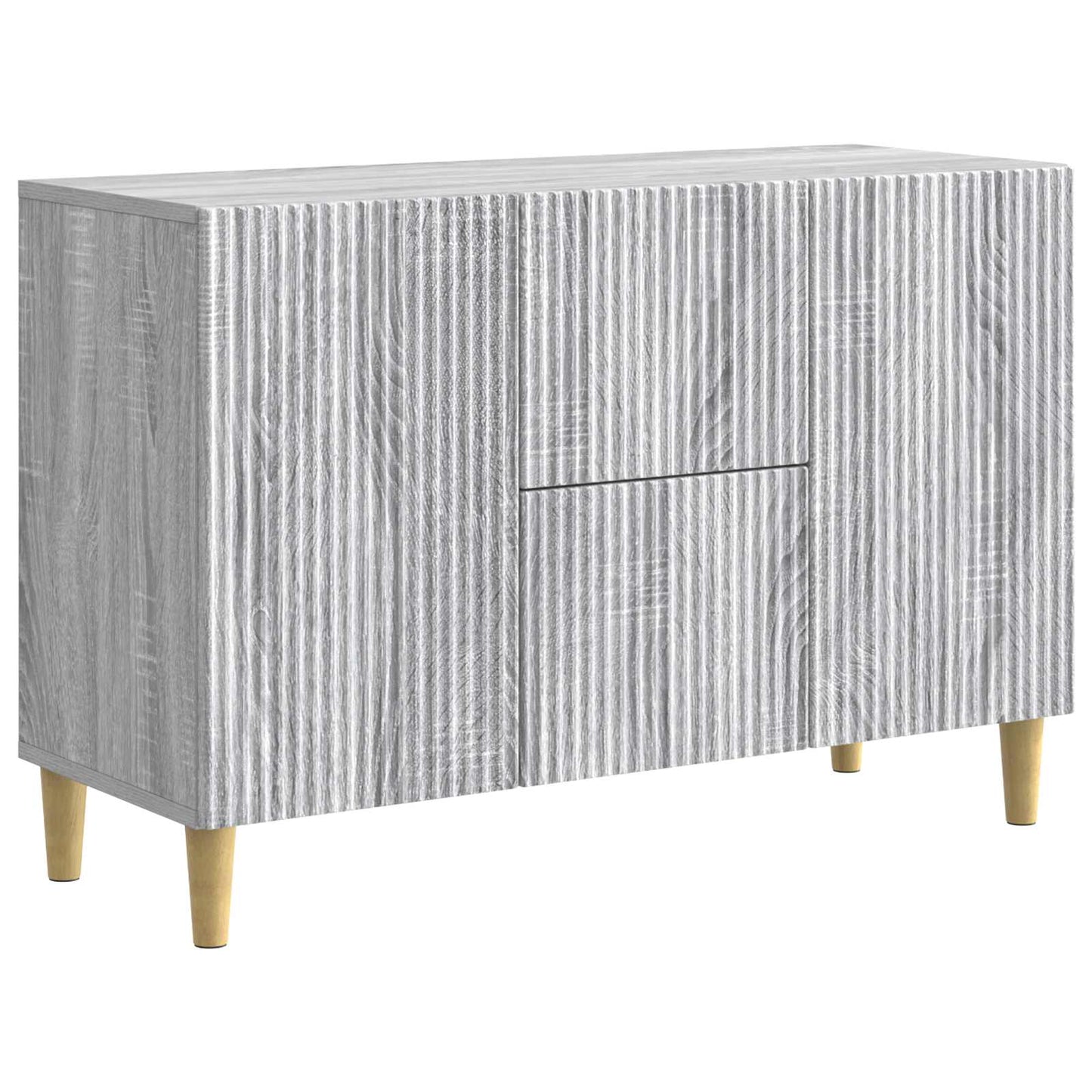 vidaXL Πλαϊνό γραφείο με συρτάρι Γκρι Sonoma 89 x 34,5 x 60 εκ.